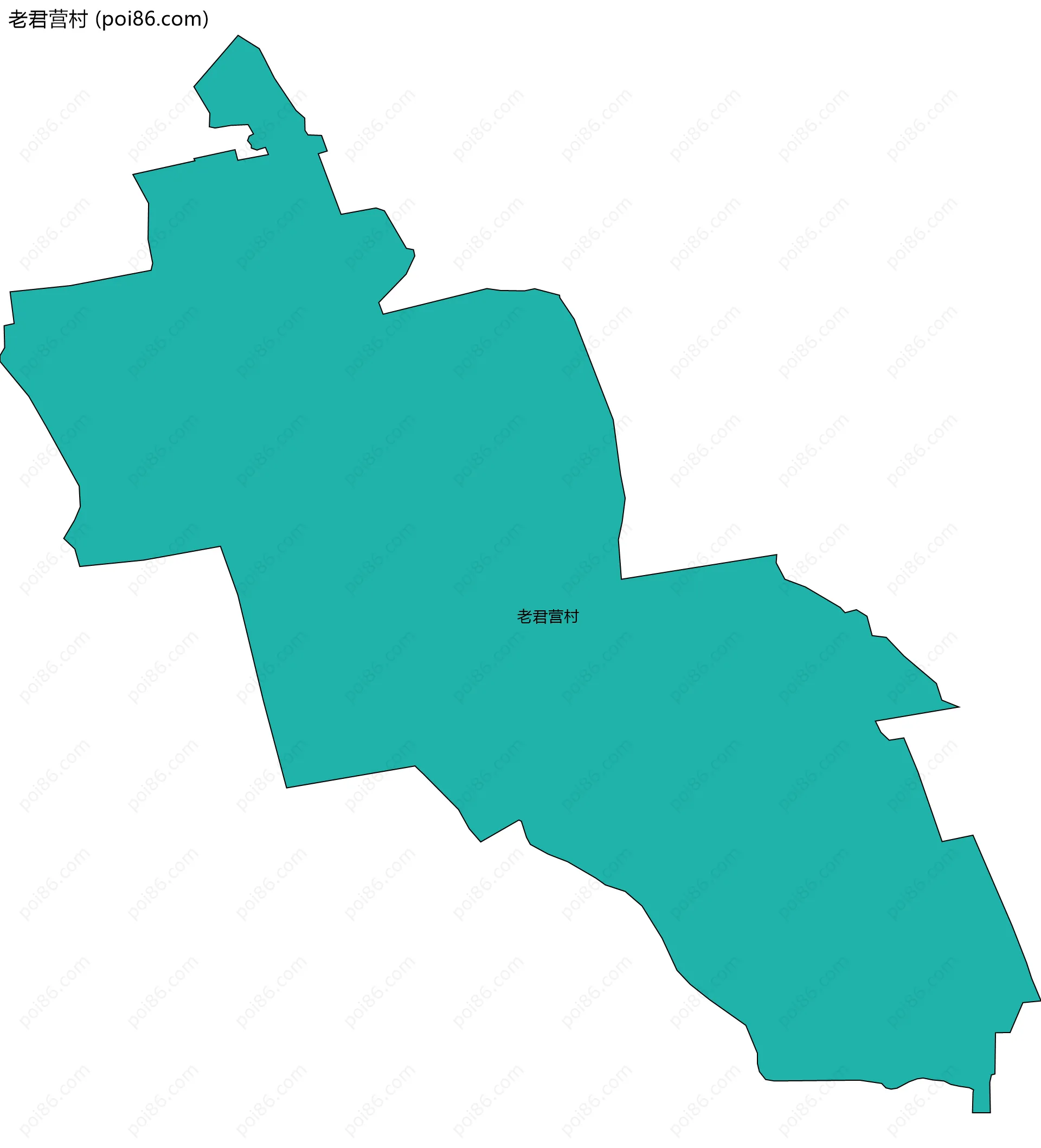 老君营村边界地图