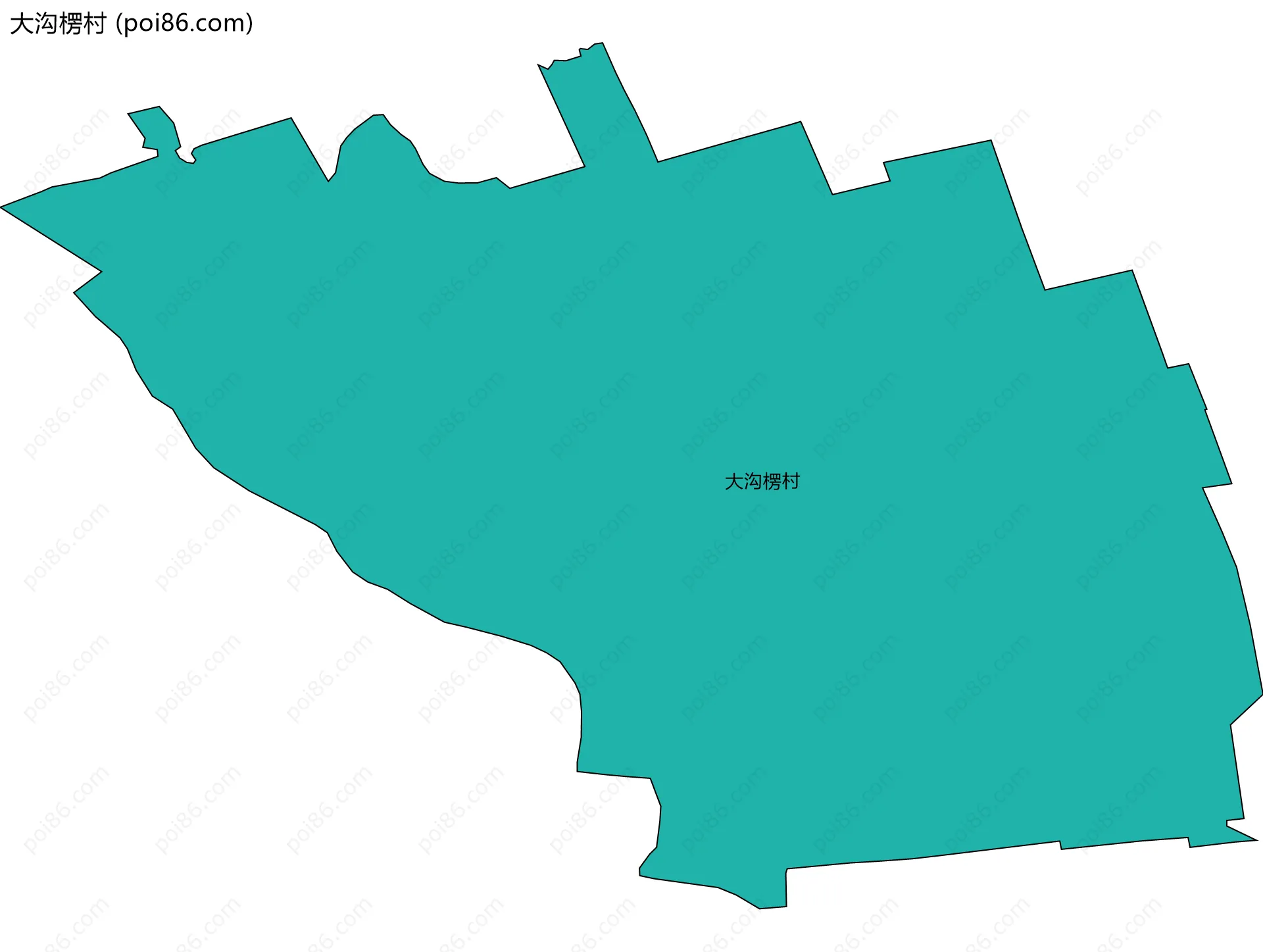 大沟楞村边界地图