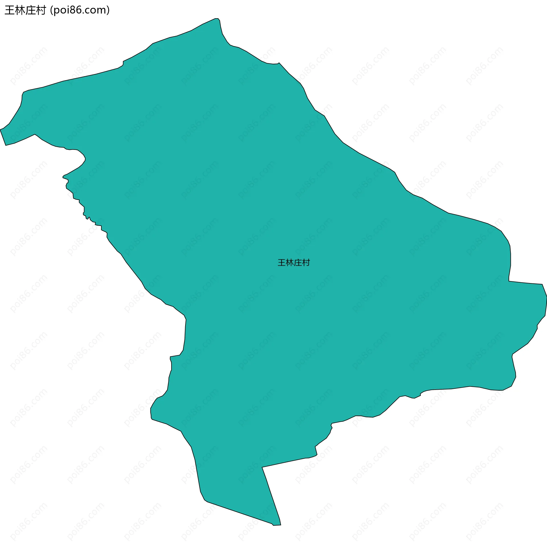 王林庄村边界地图