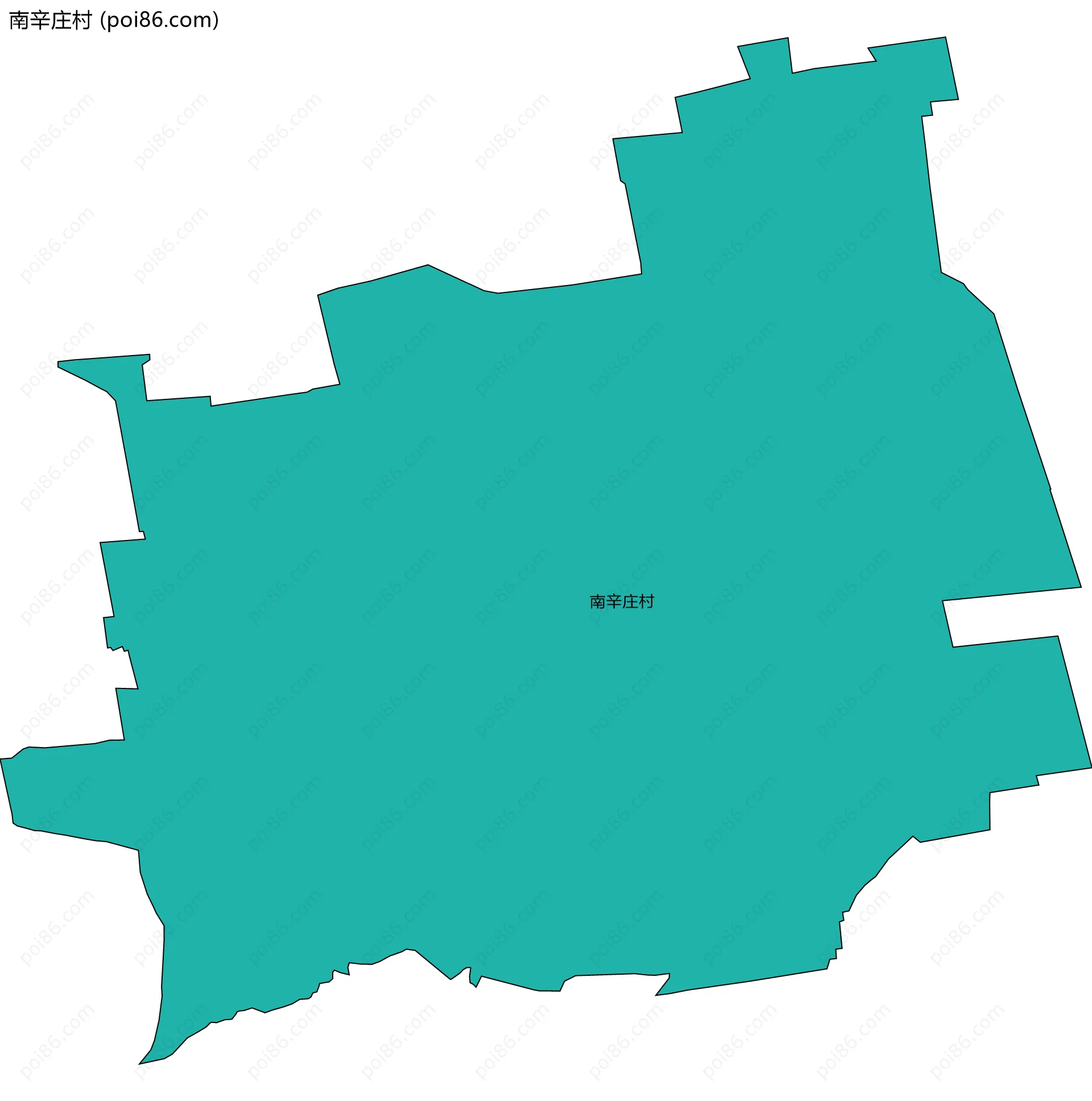 南辛庄村边界地图