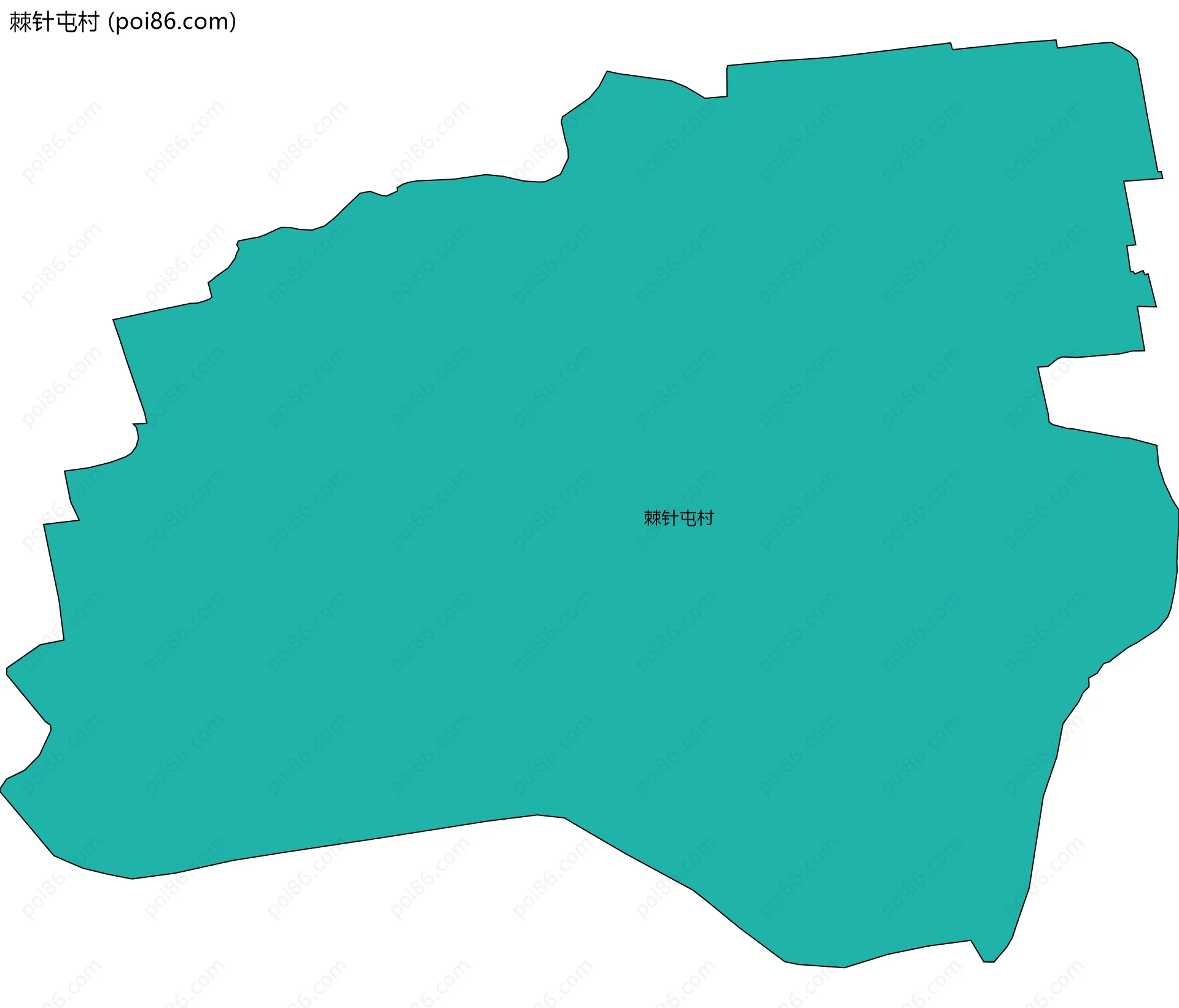 棘针屯村边界地图