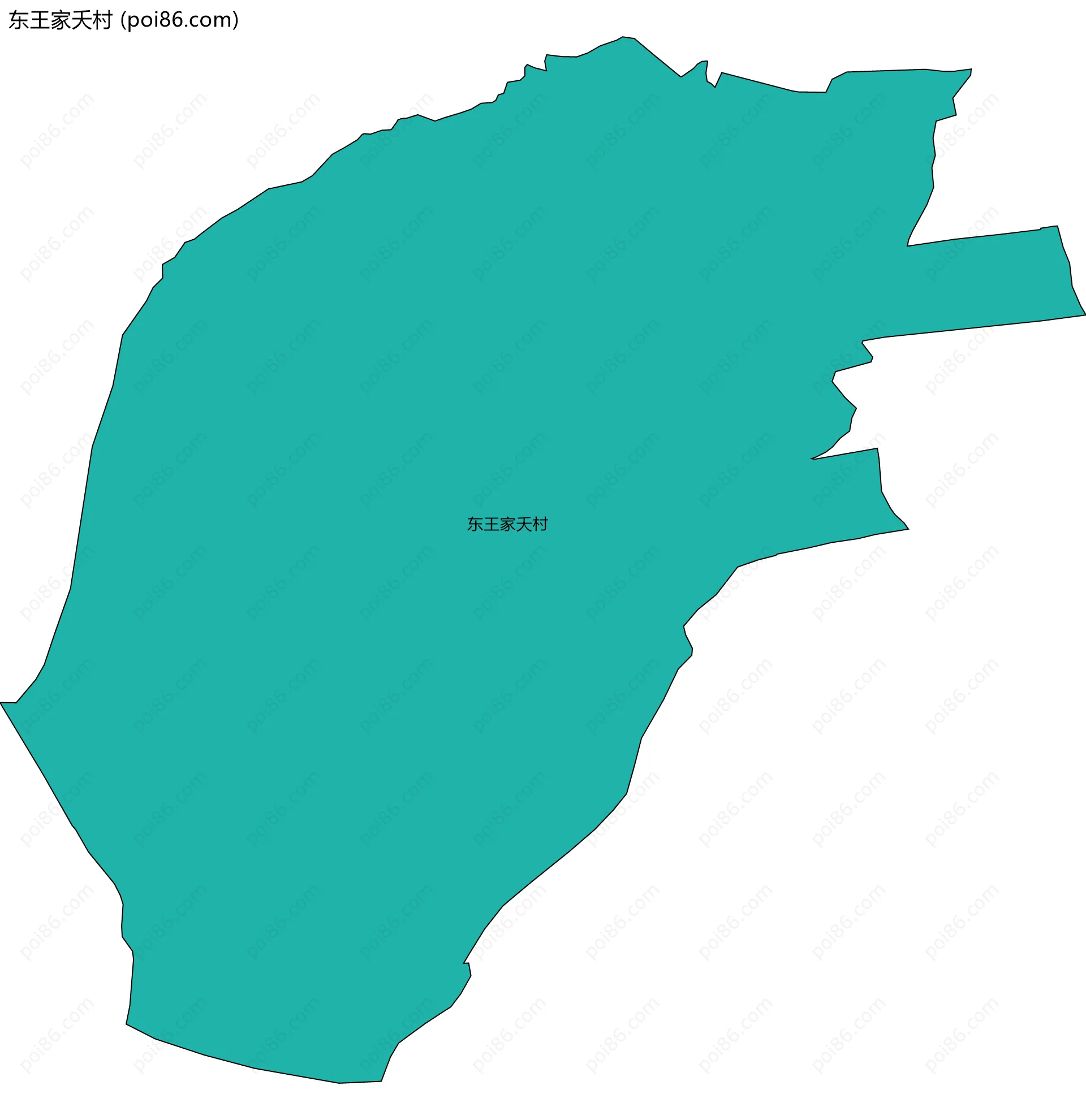 东王家夭村边界地图