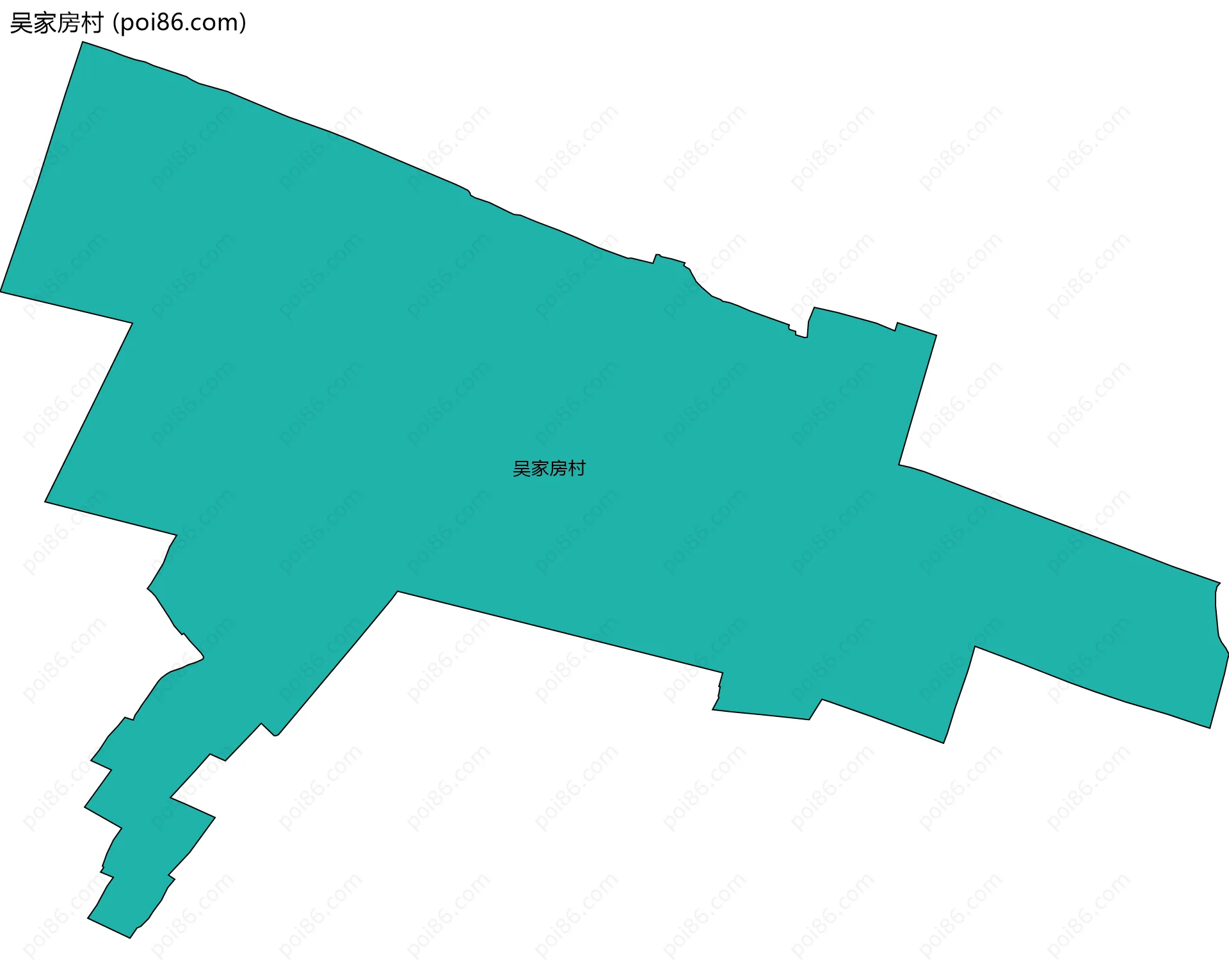 吴家房村边界地图
