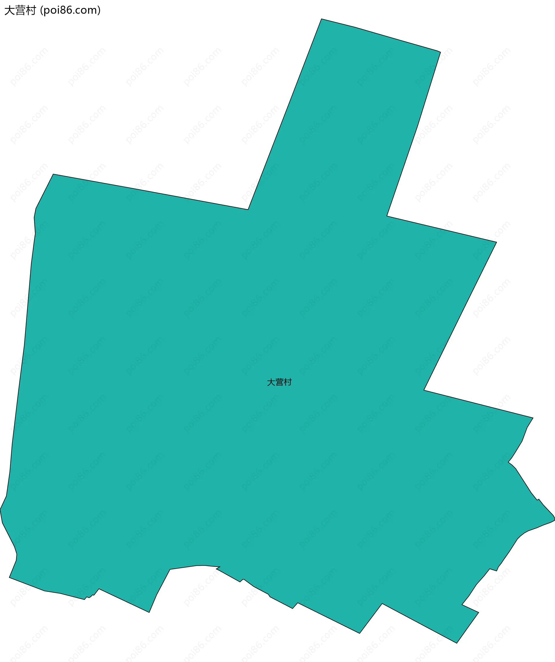 大营村边界地图