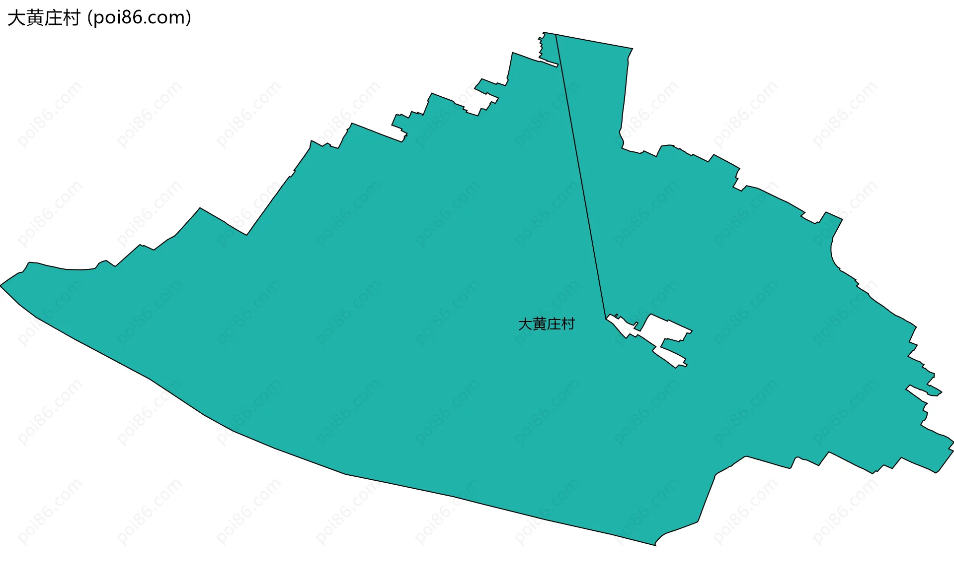 大黄庄村边界地图