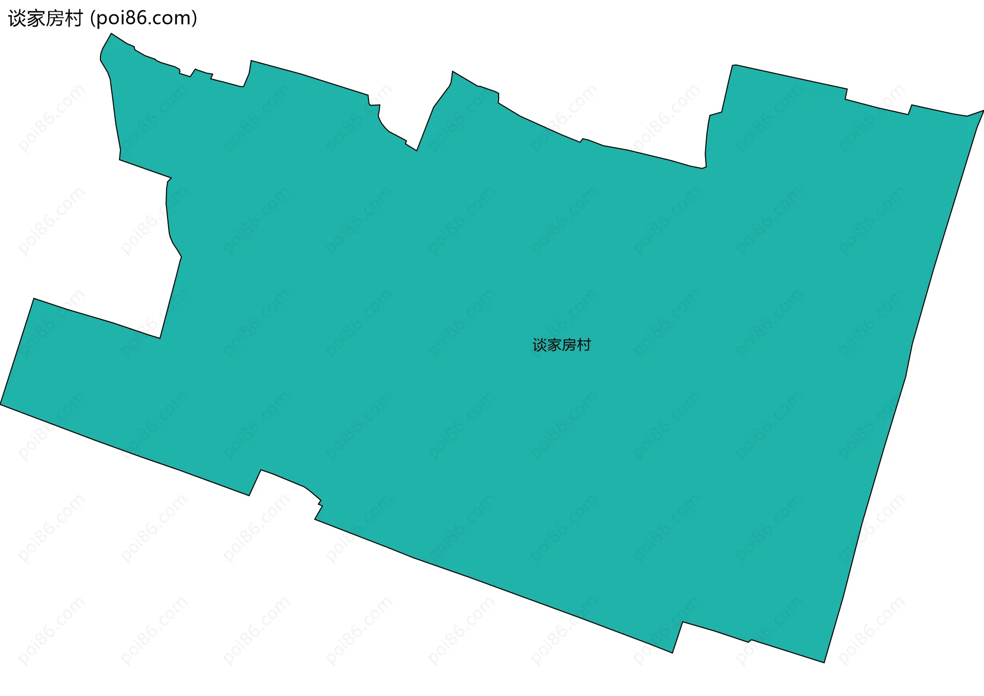 谈家房村边界地图