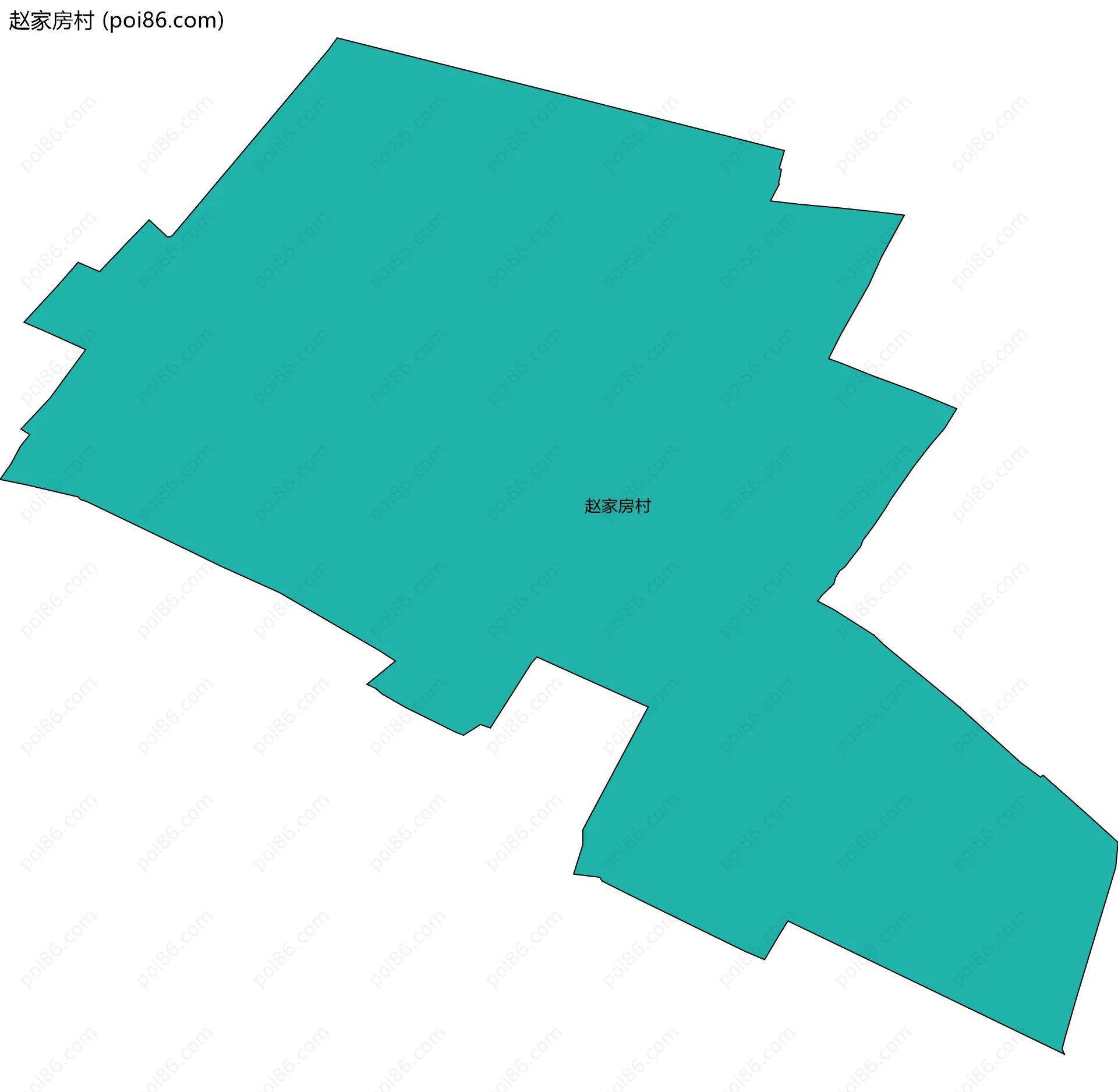 赵家房村边界地图