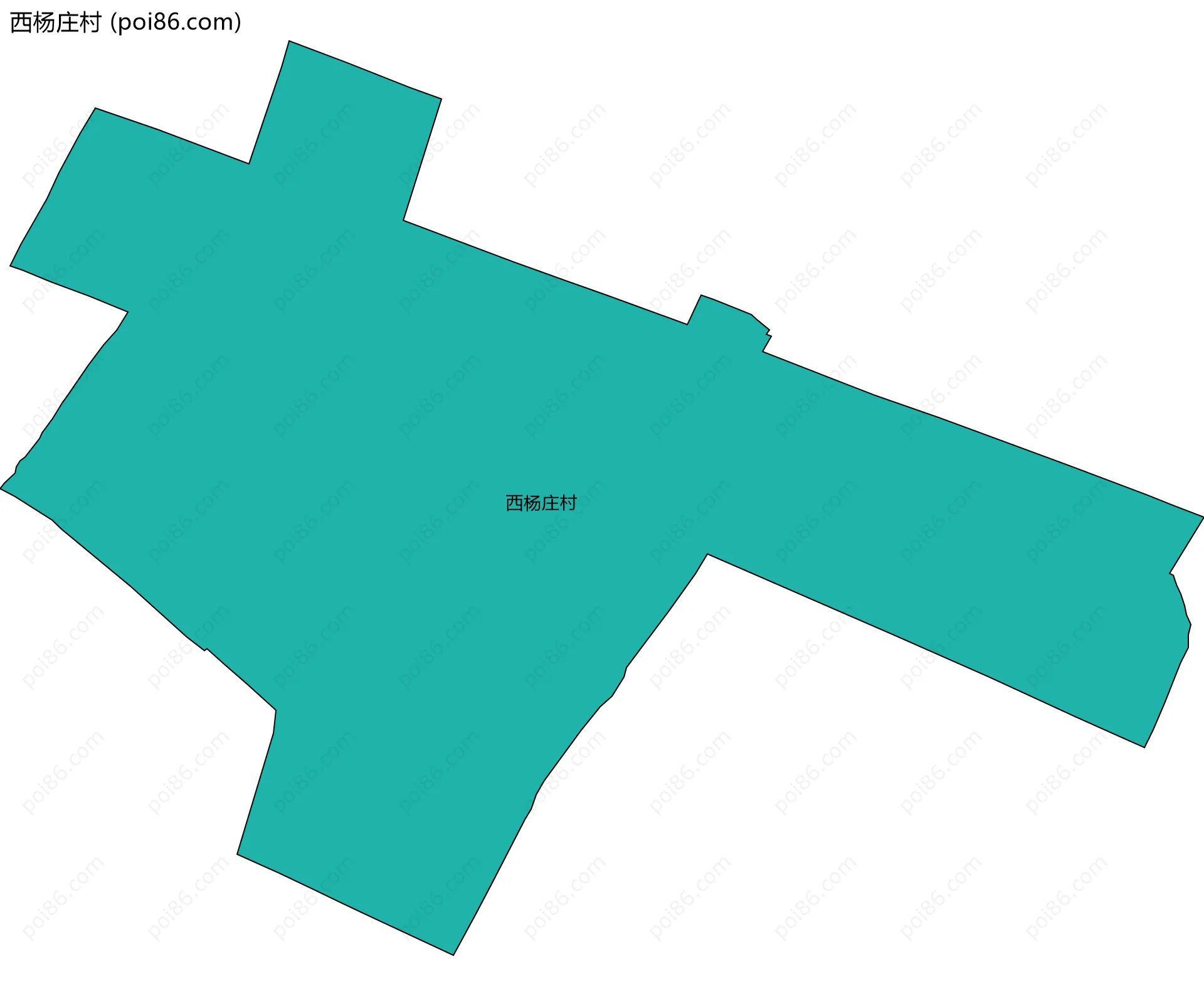 西杨庄村边界地图