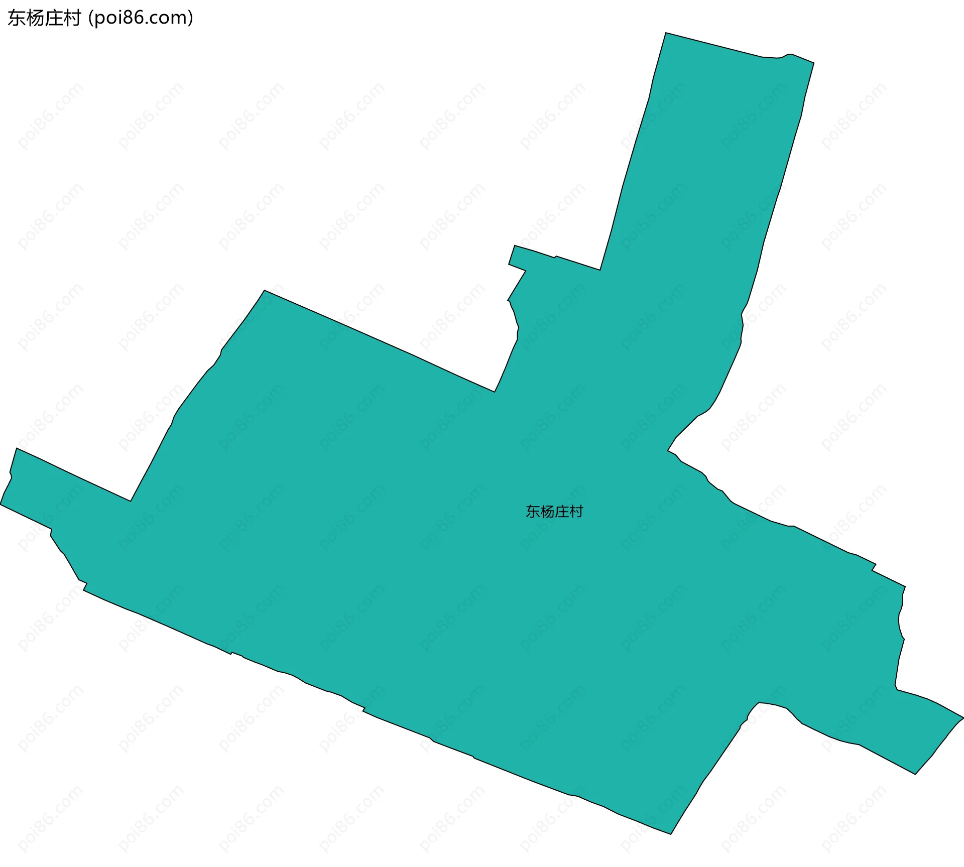 东杨庄村边界地图