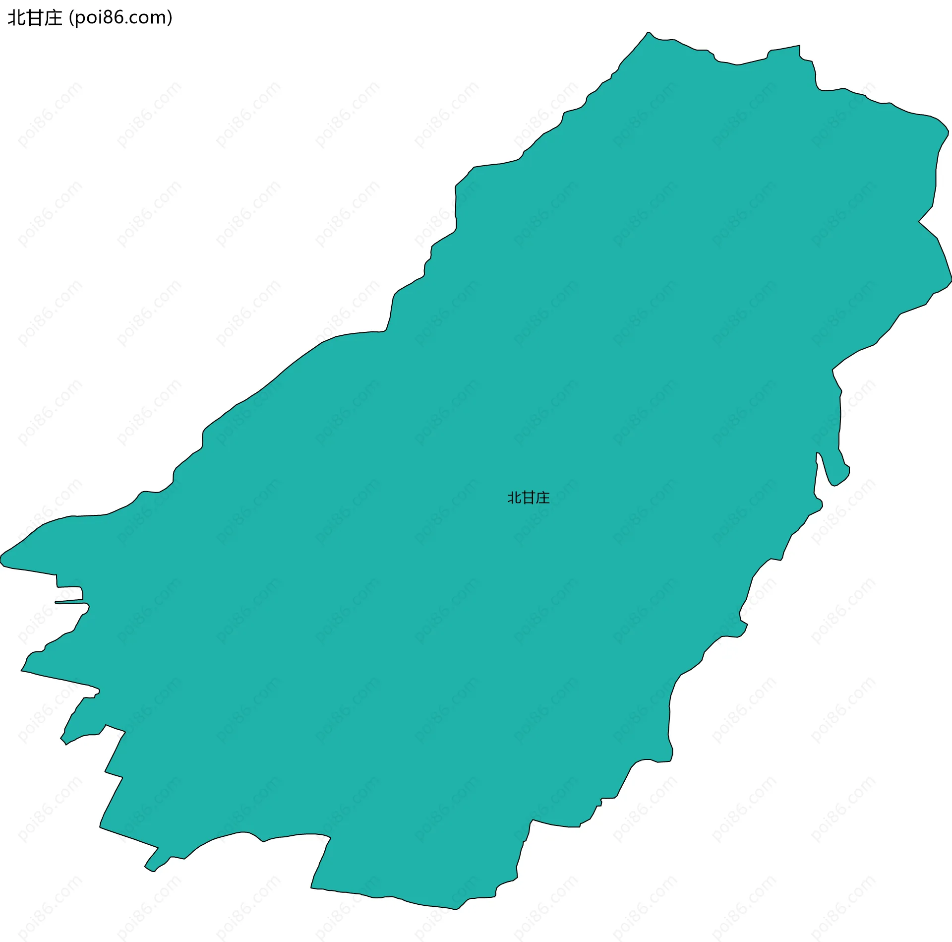 北甘庄边界地图