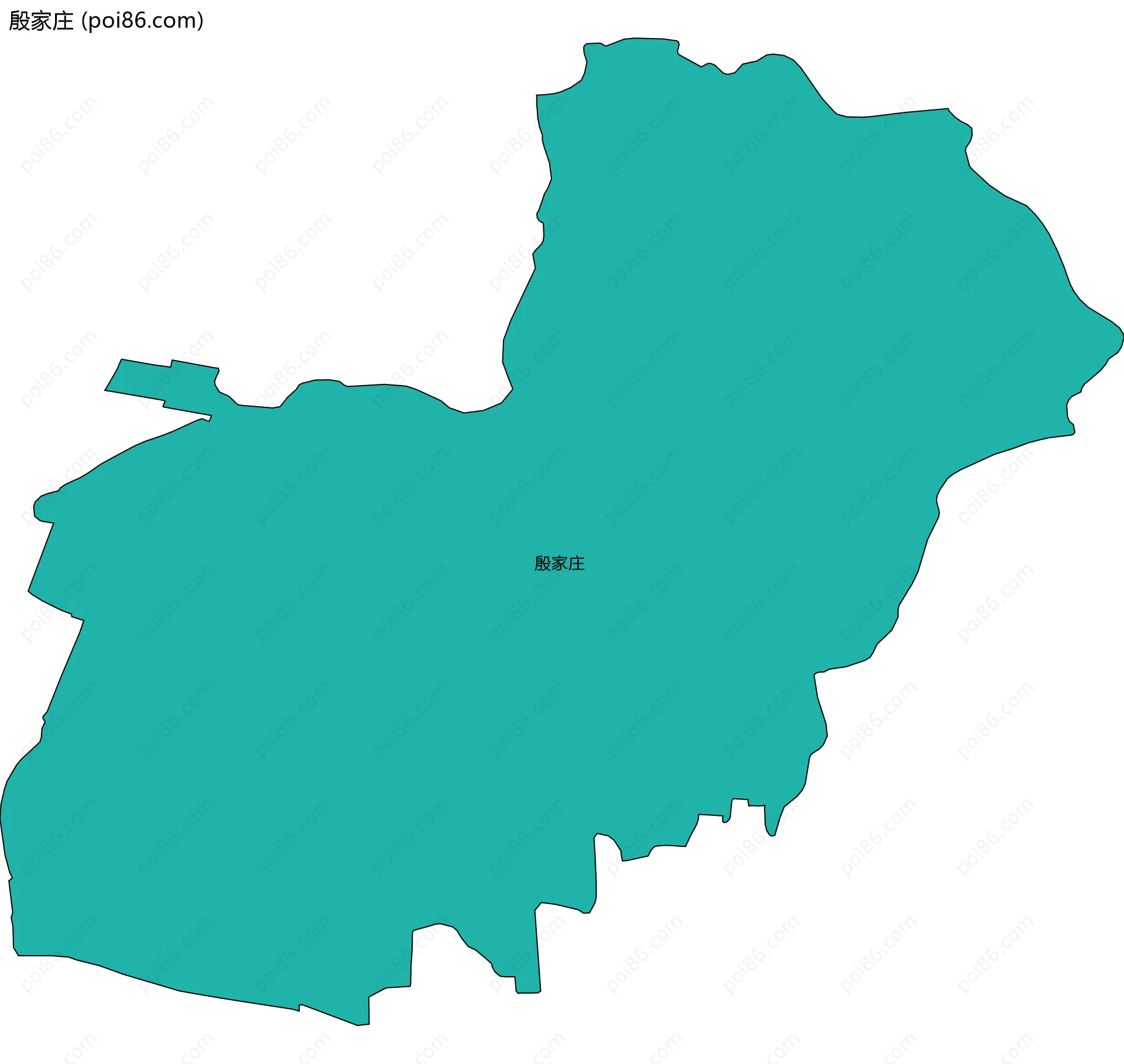 殷家庄边界地图