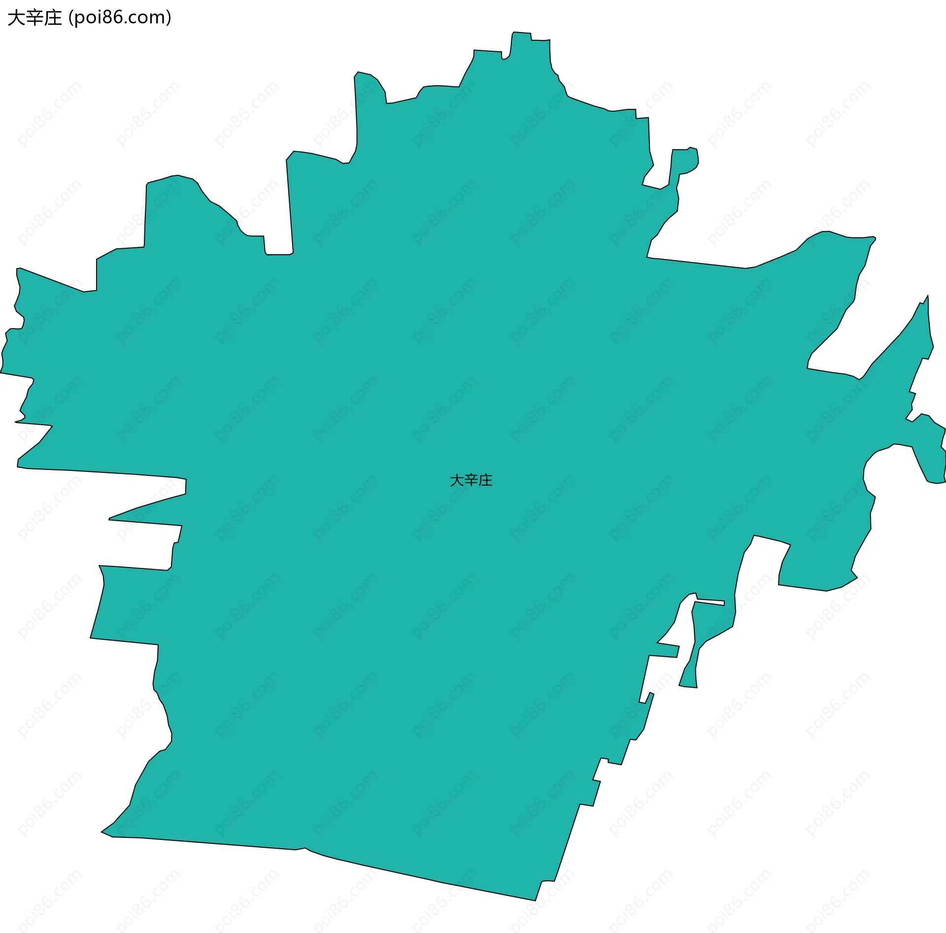 大辛庄边界地图