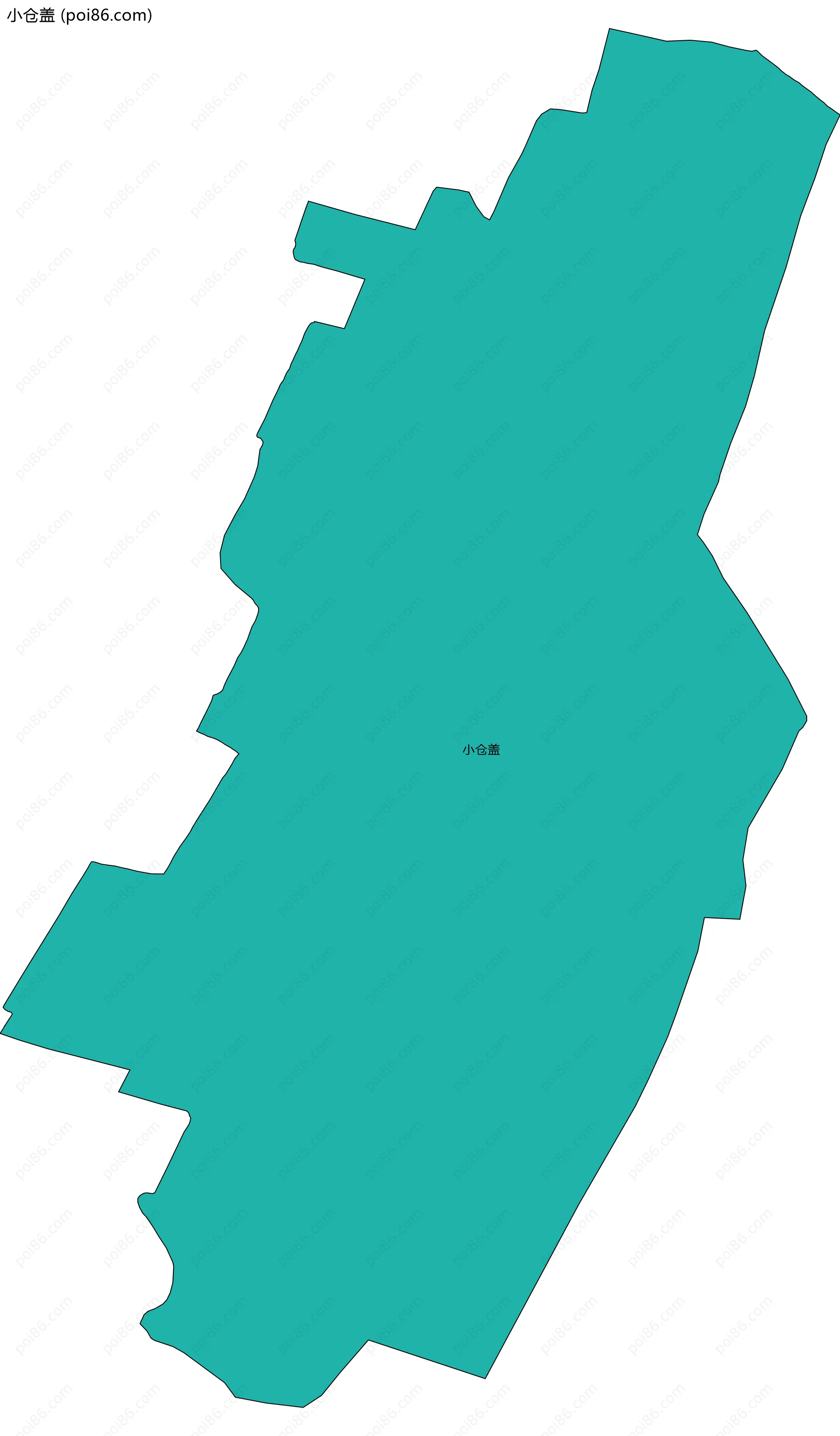 小仓盖边界地图