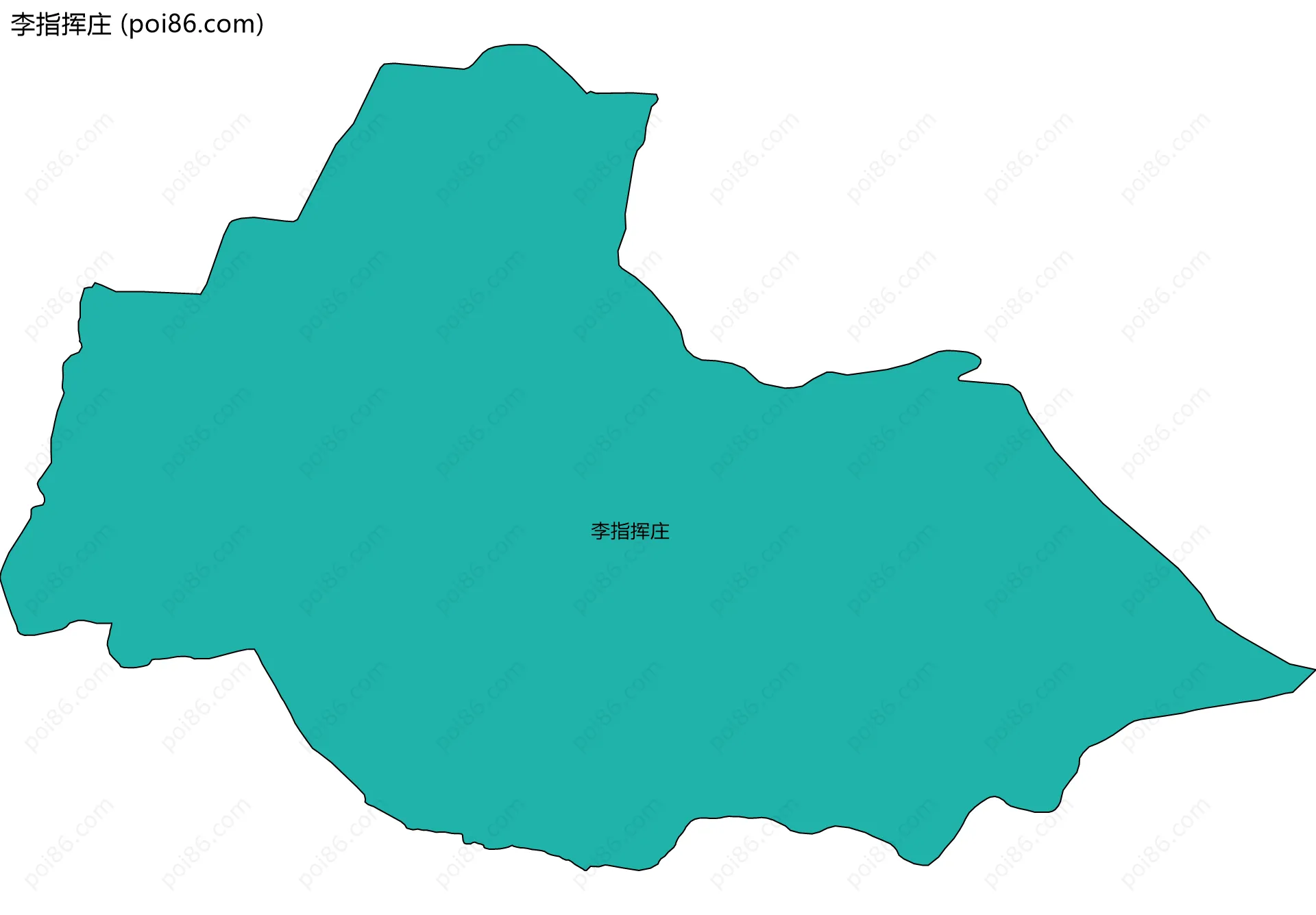 李指挥庄边界地图