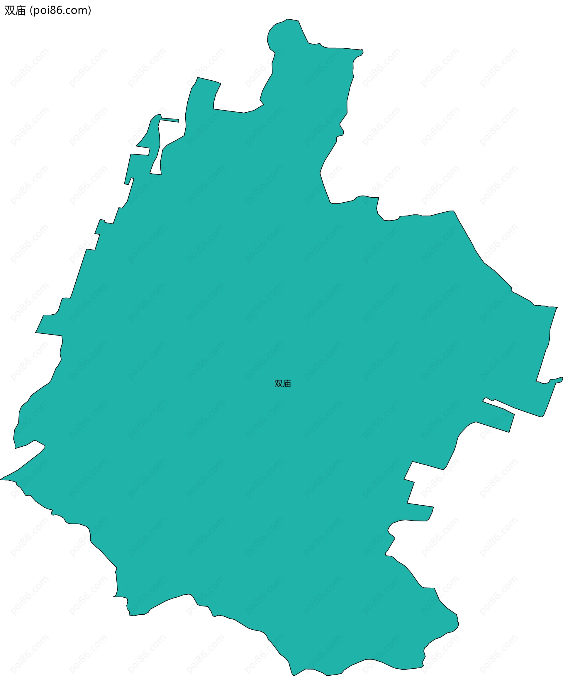 双庙边界地图