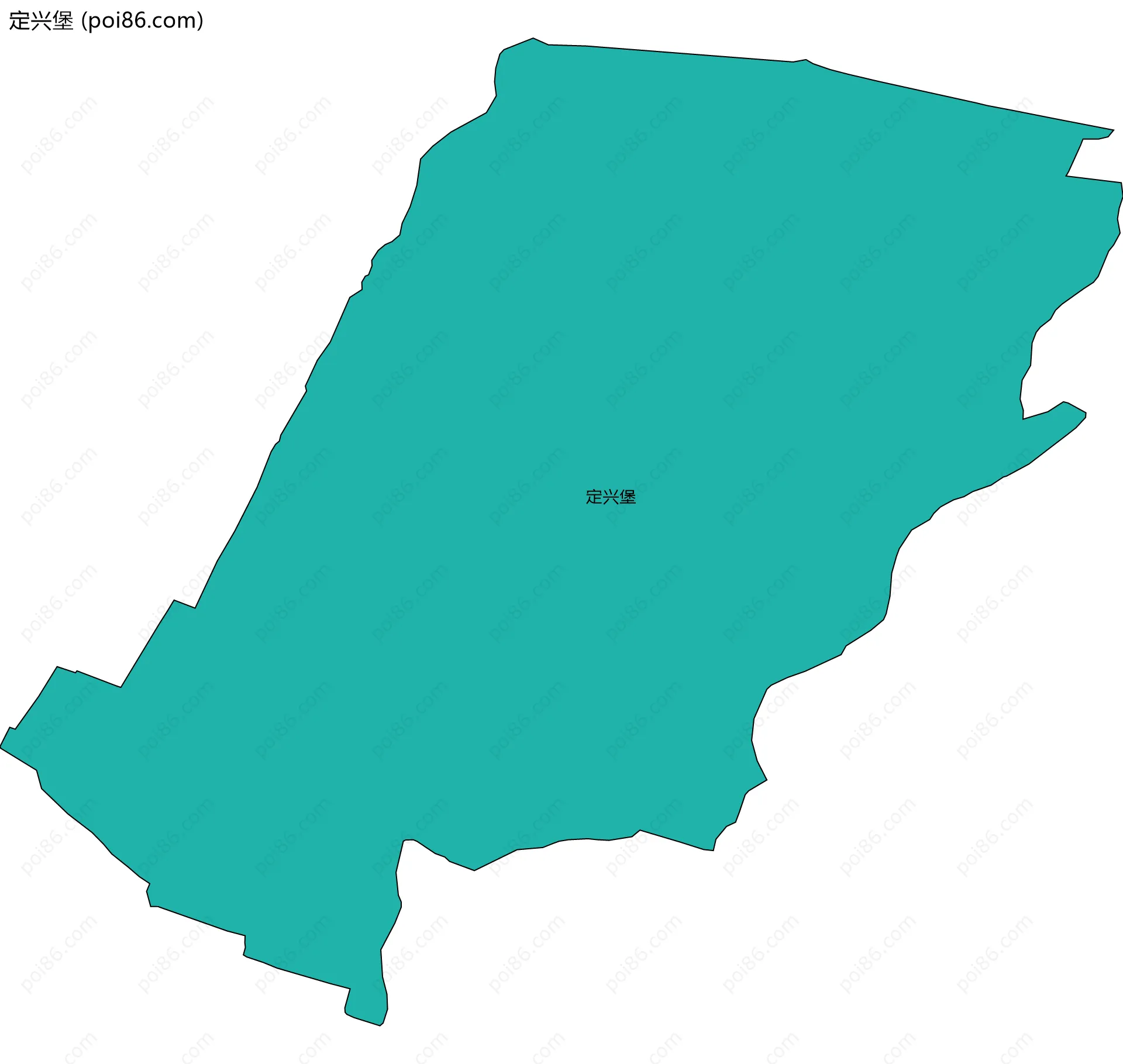 定兴堡边界地图