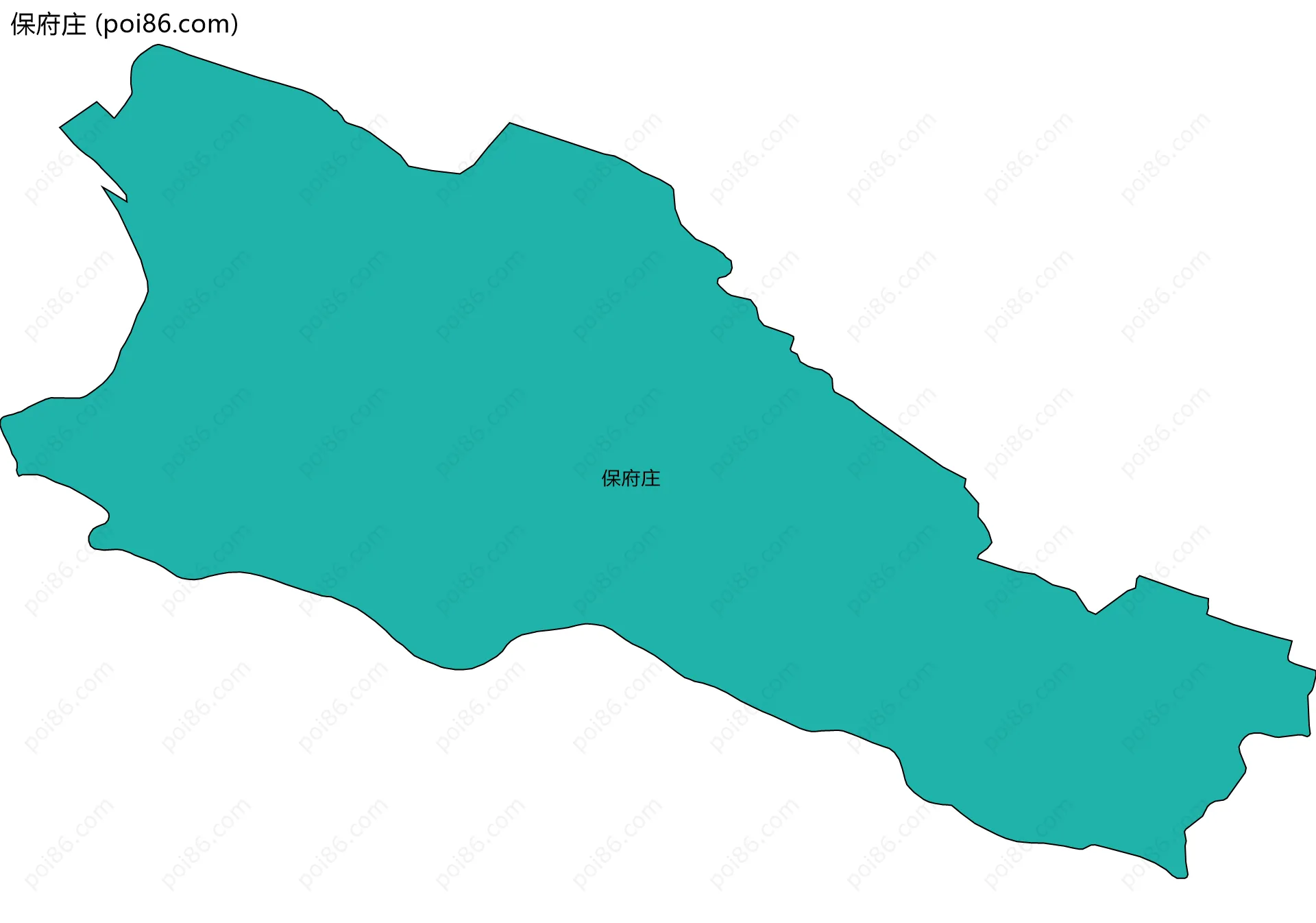 保府庄边界地图
