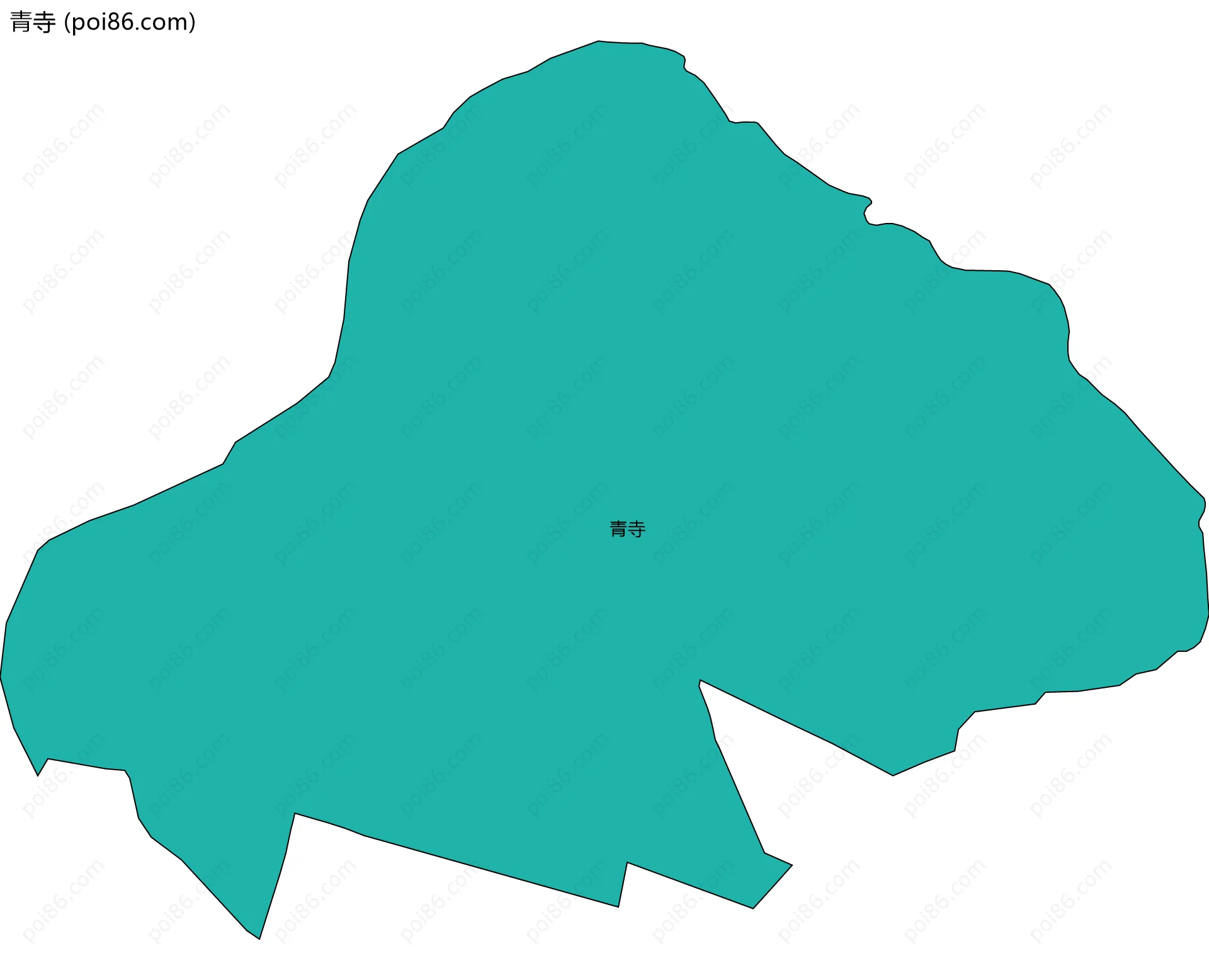 青寺边界地图