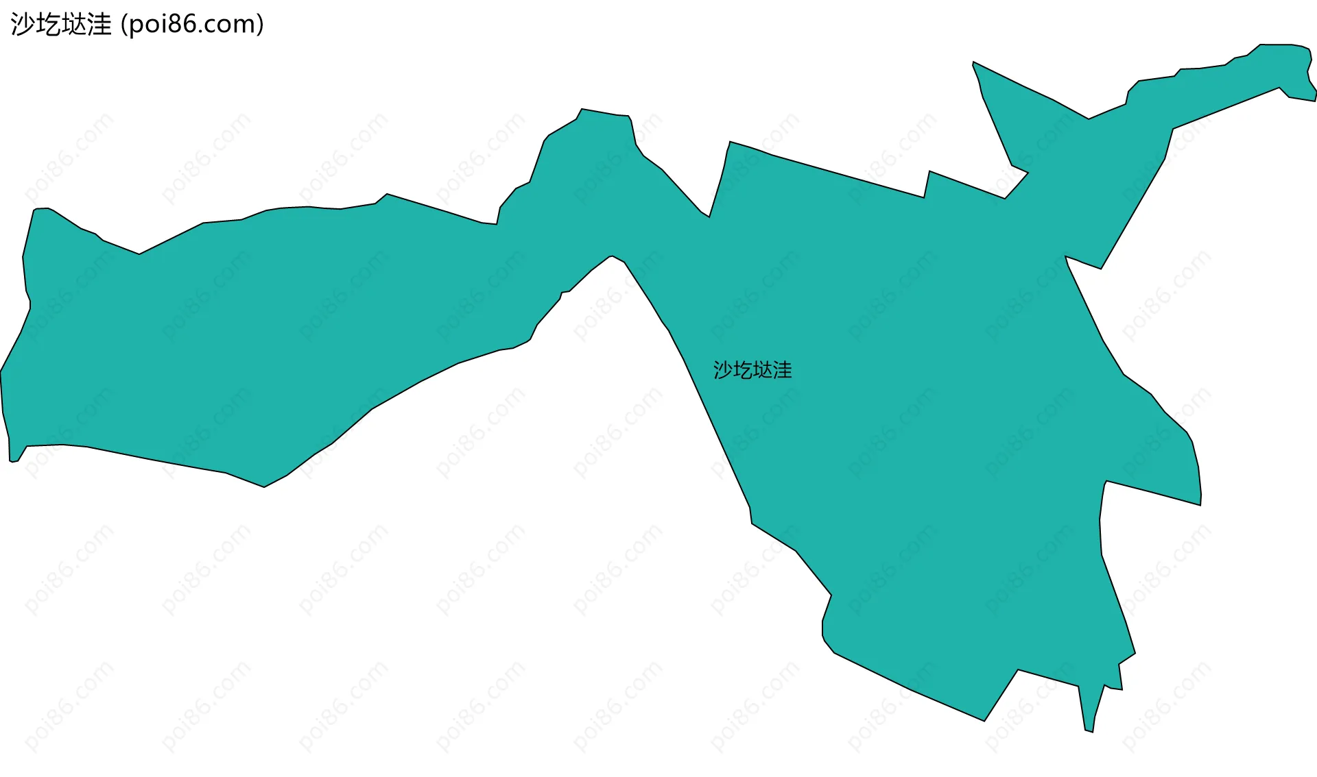 沙圪垯洼边界地图