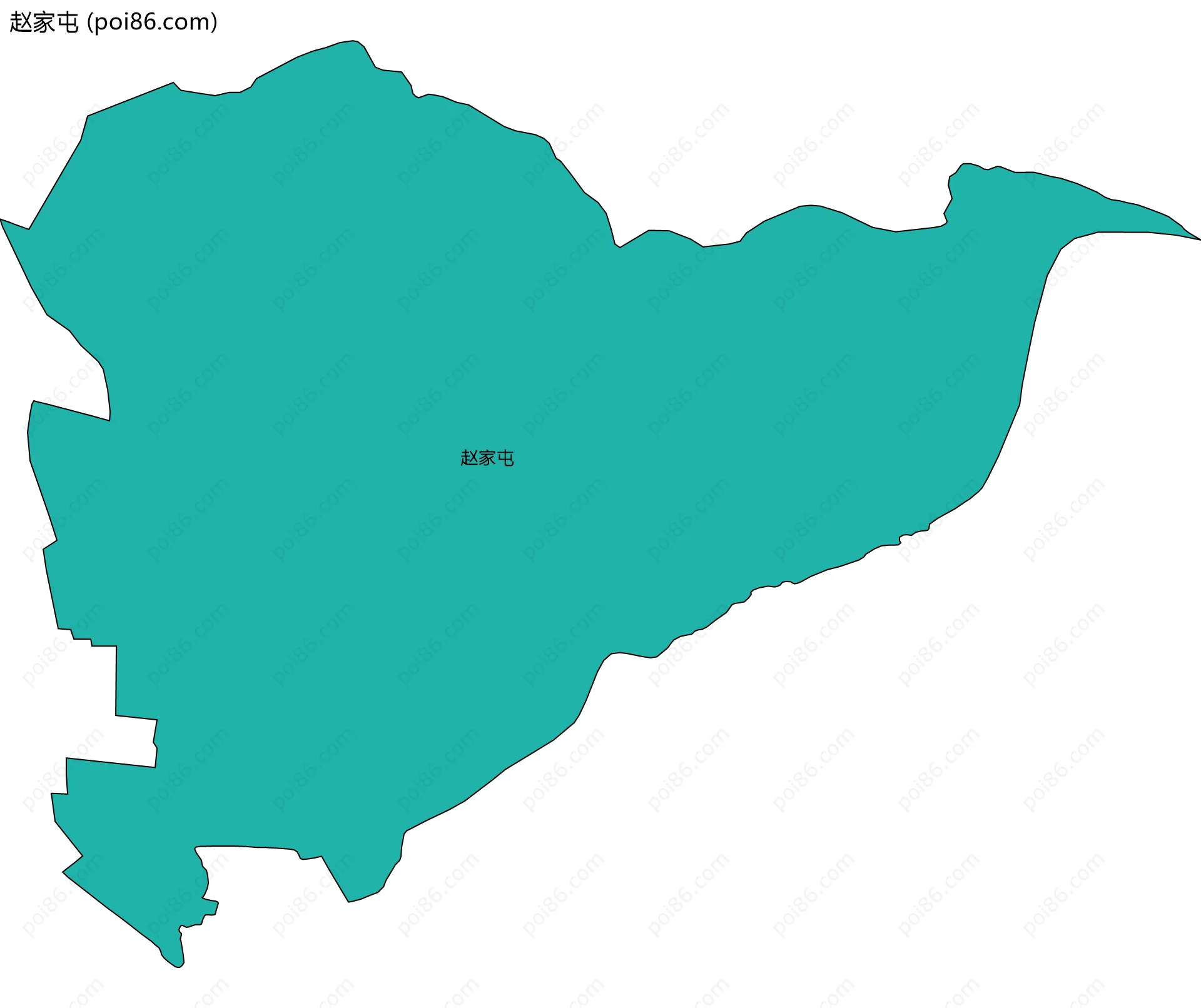 赵家屯边界地图