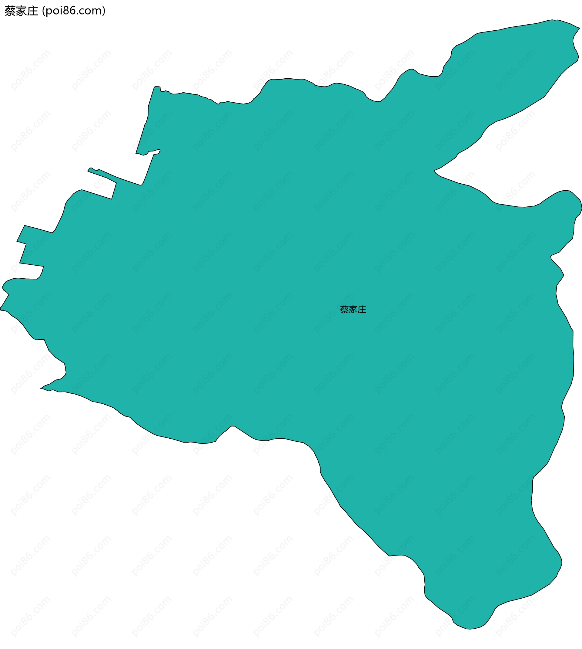 蔡家庄边界地图