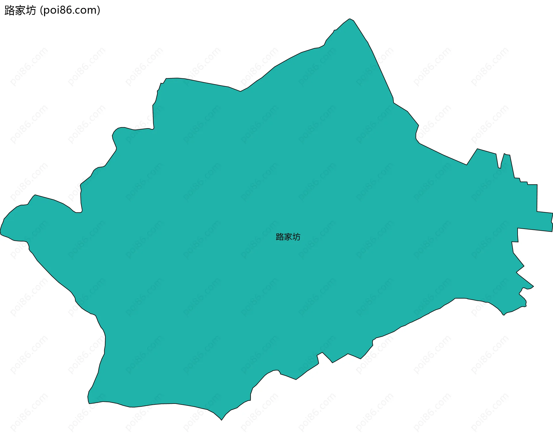 路家坊边界地图