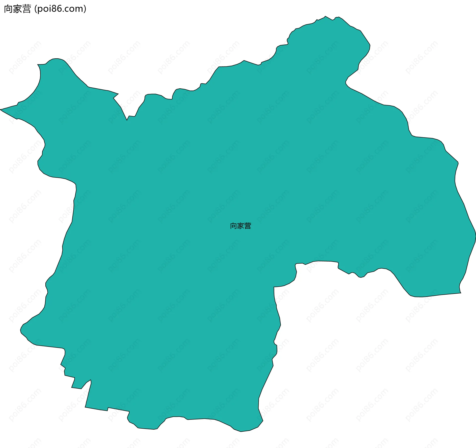 向家营边界地图