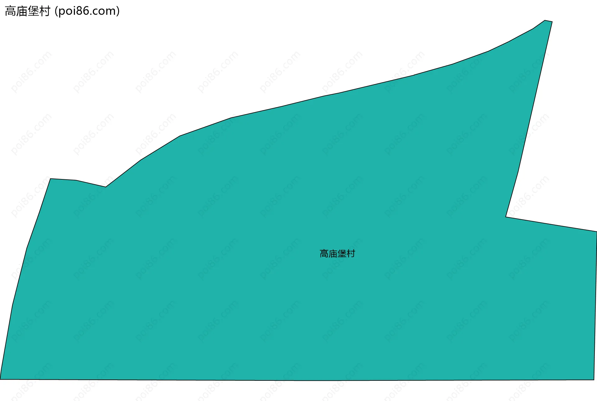 高庙堡村边界地图