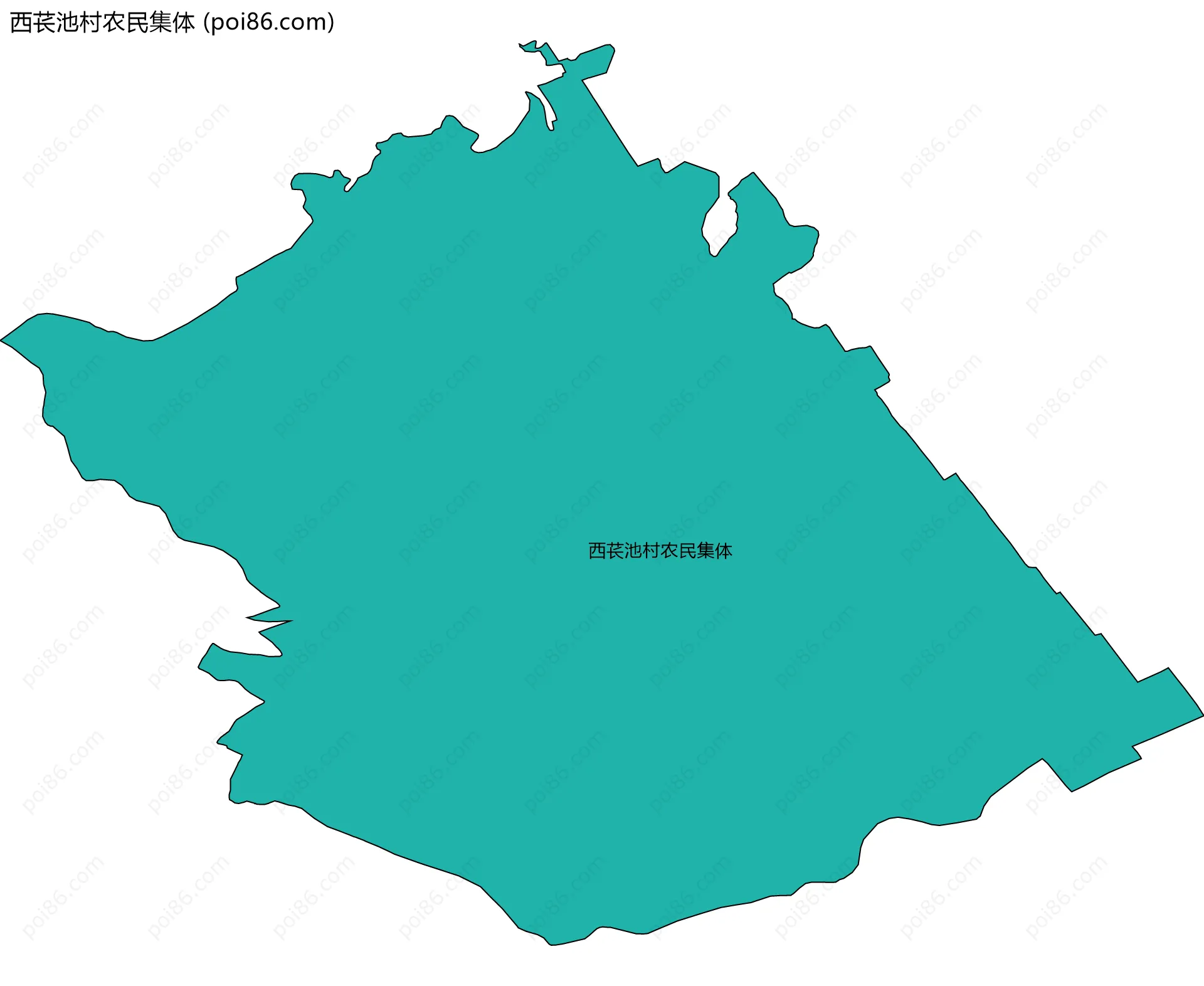 西苌池村农民集体边界地图