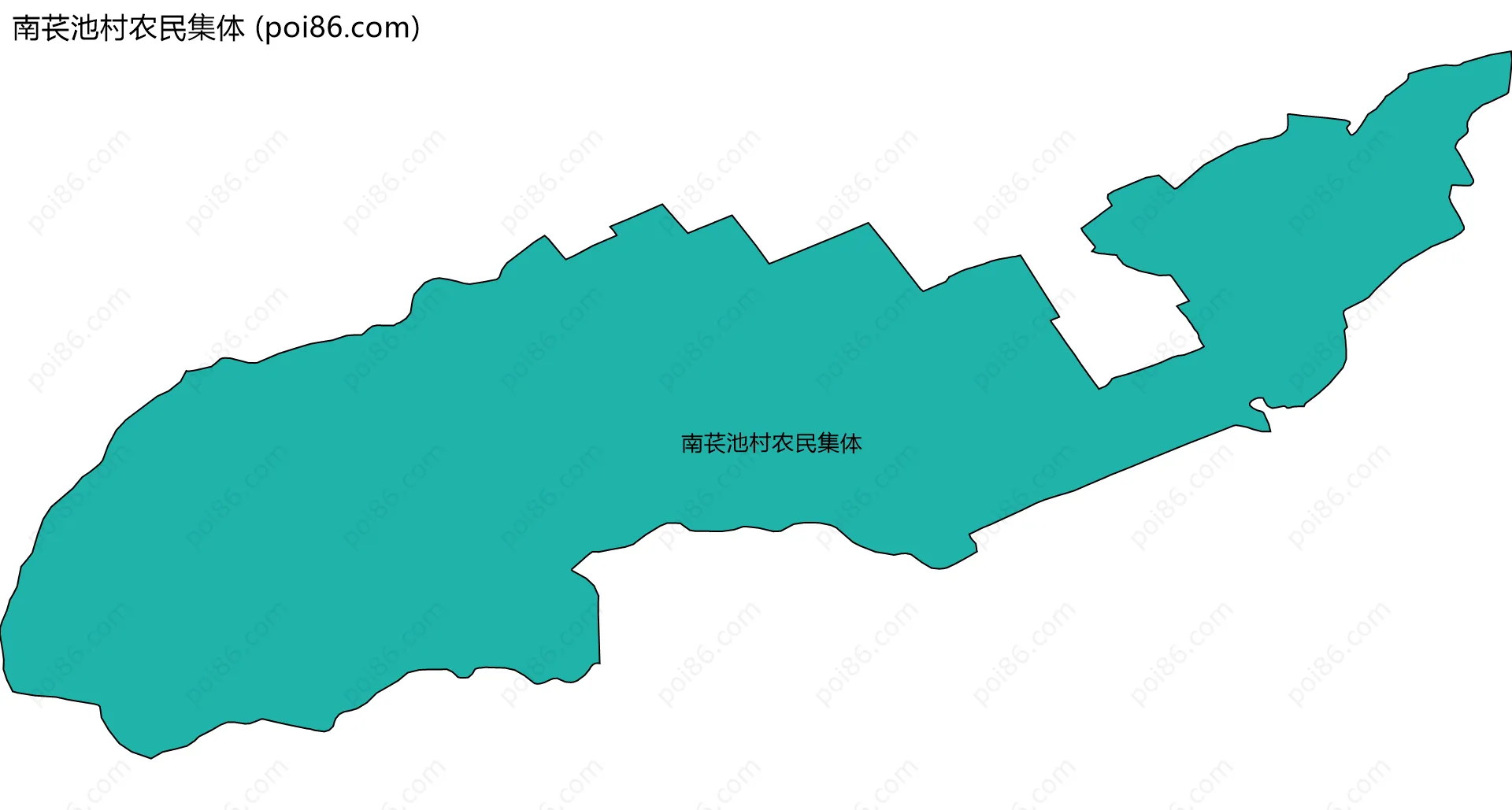 南苌池村农民集体边界地图
