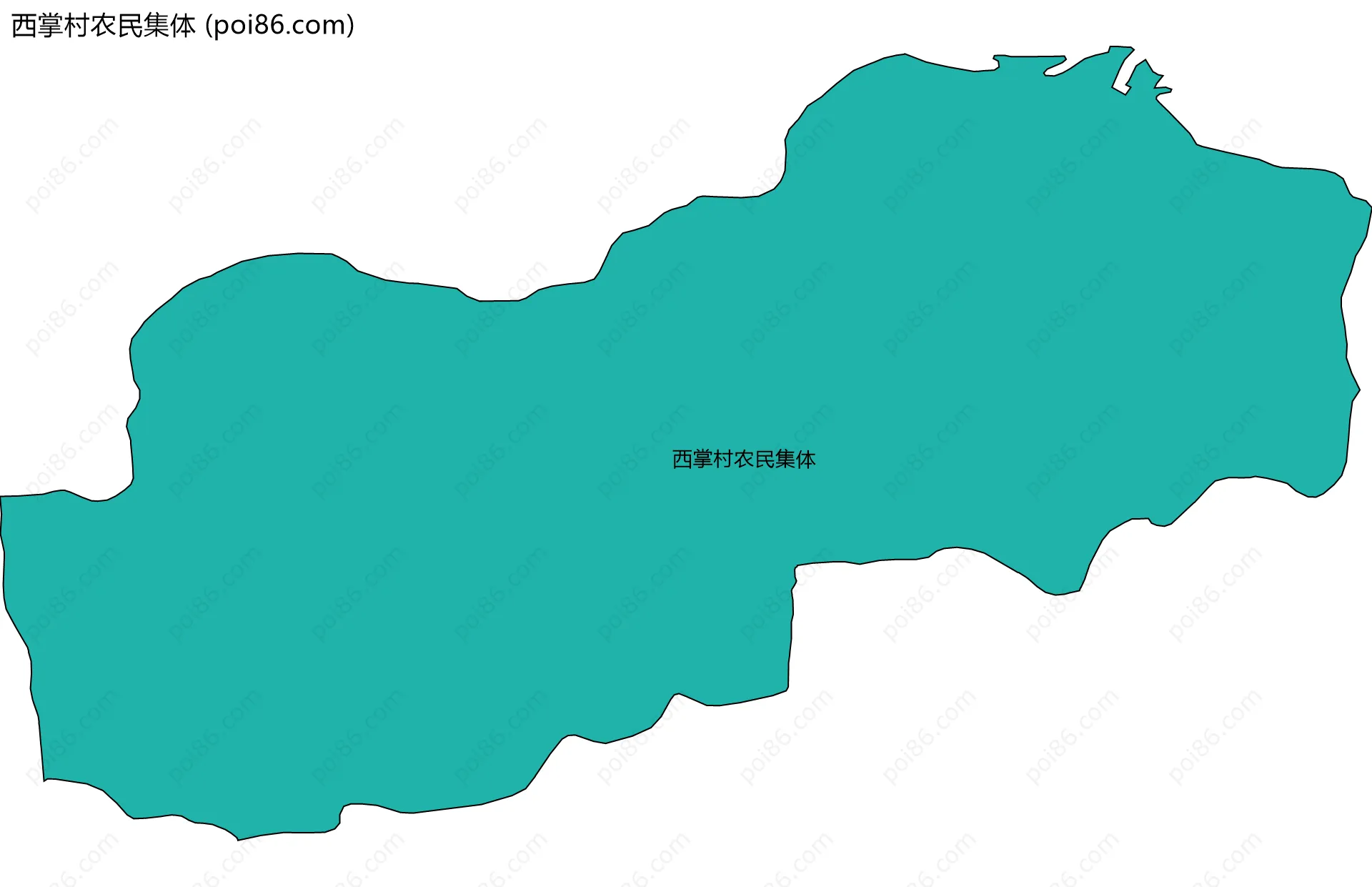 西掌村农民集体边界地图