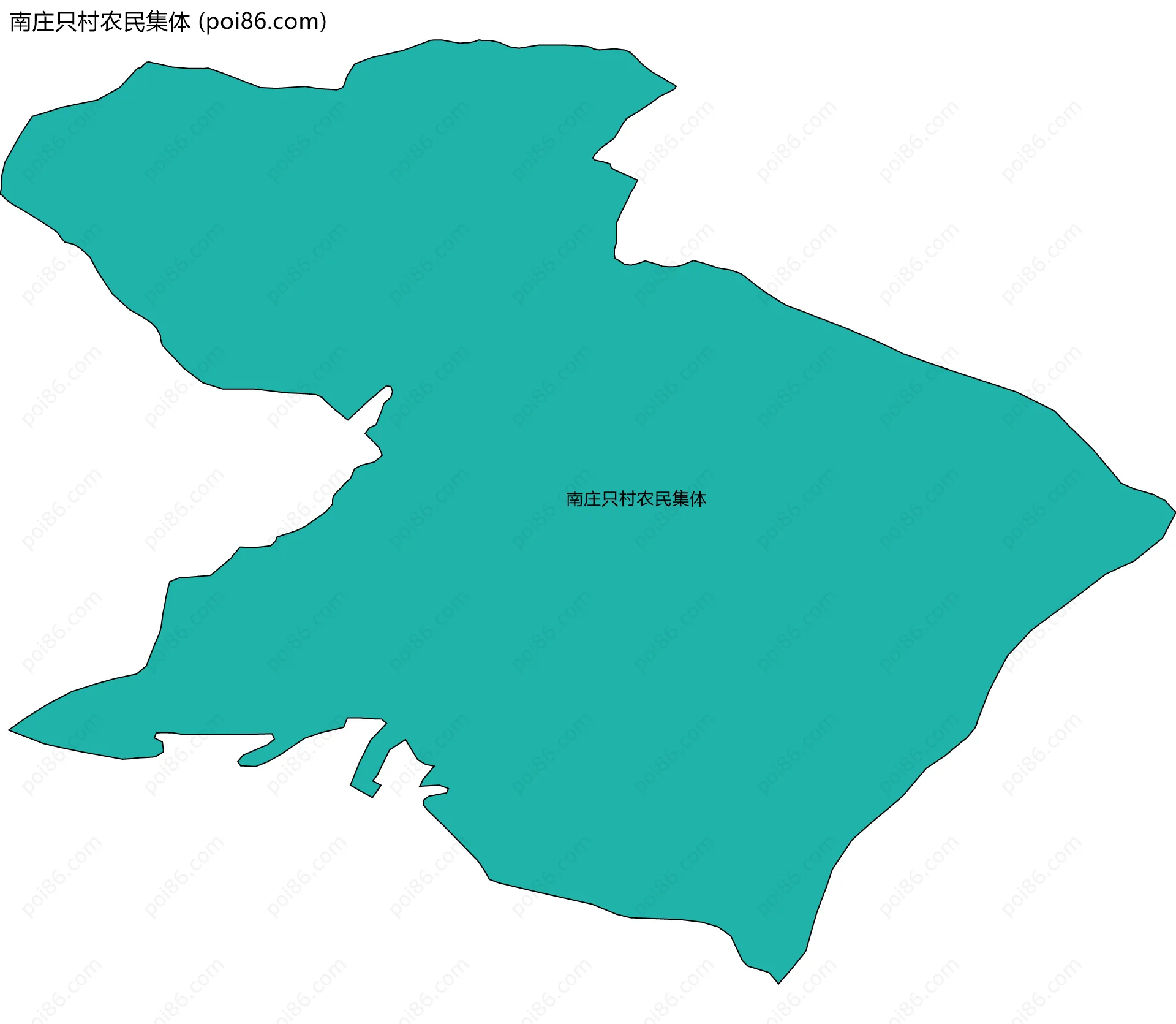 南庄只村农民集体边界地图