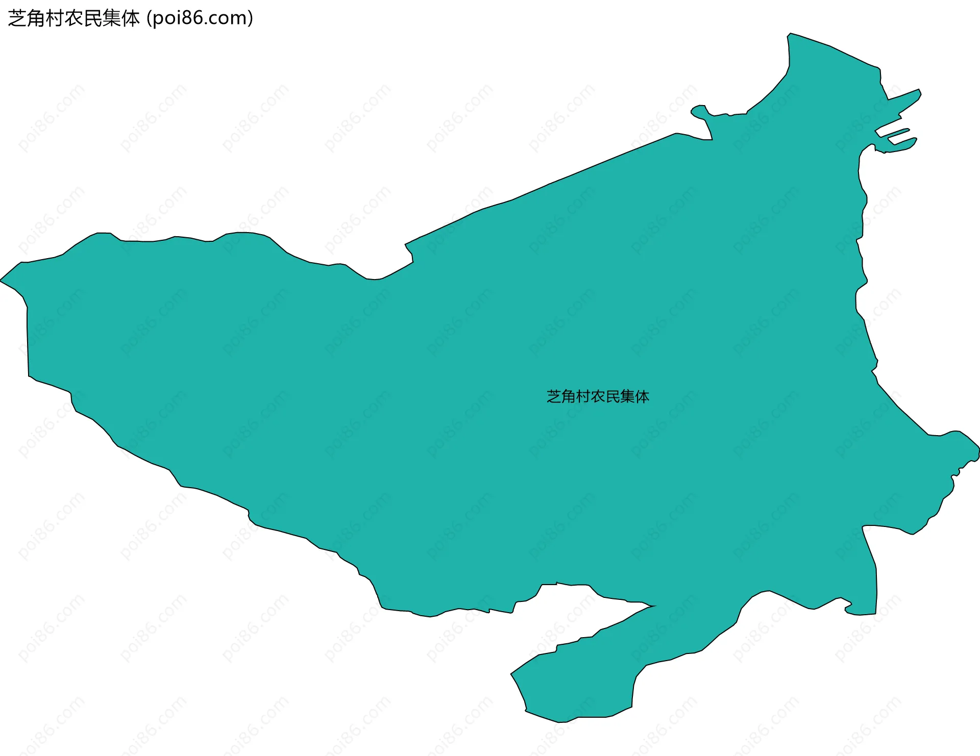 芝角村农民集体边界地图