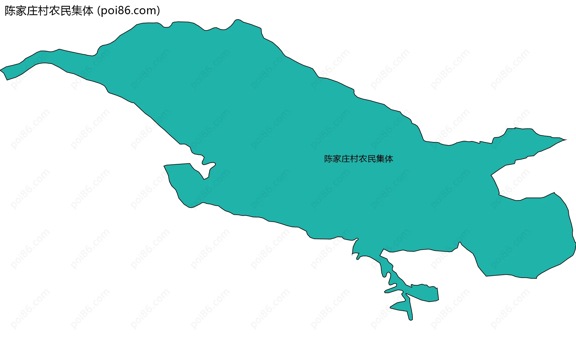 陈家庄村农民集体边界地图