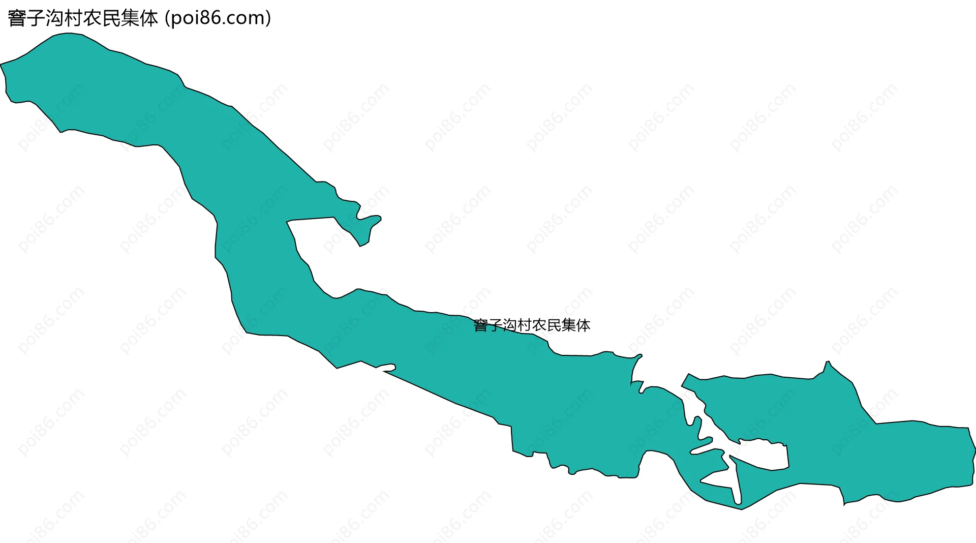 窨子沟村农民集体边界地图