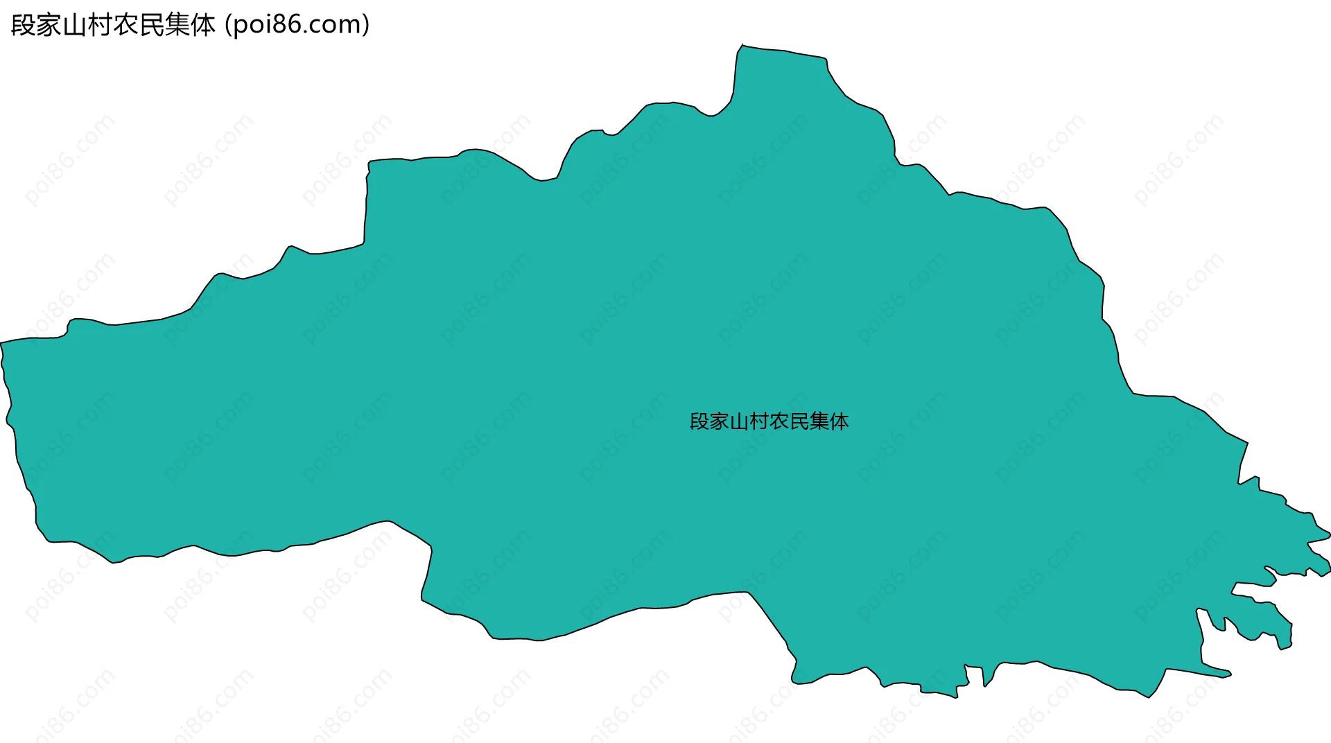 段家山村农民集体边界地图