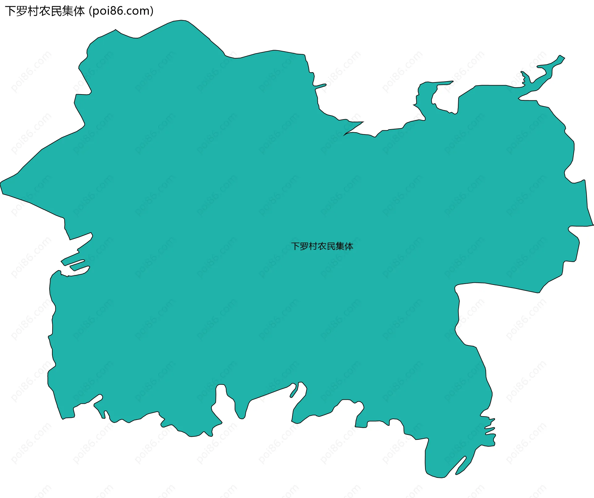 下罗村农民集体边界地图