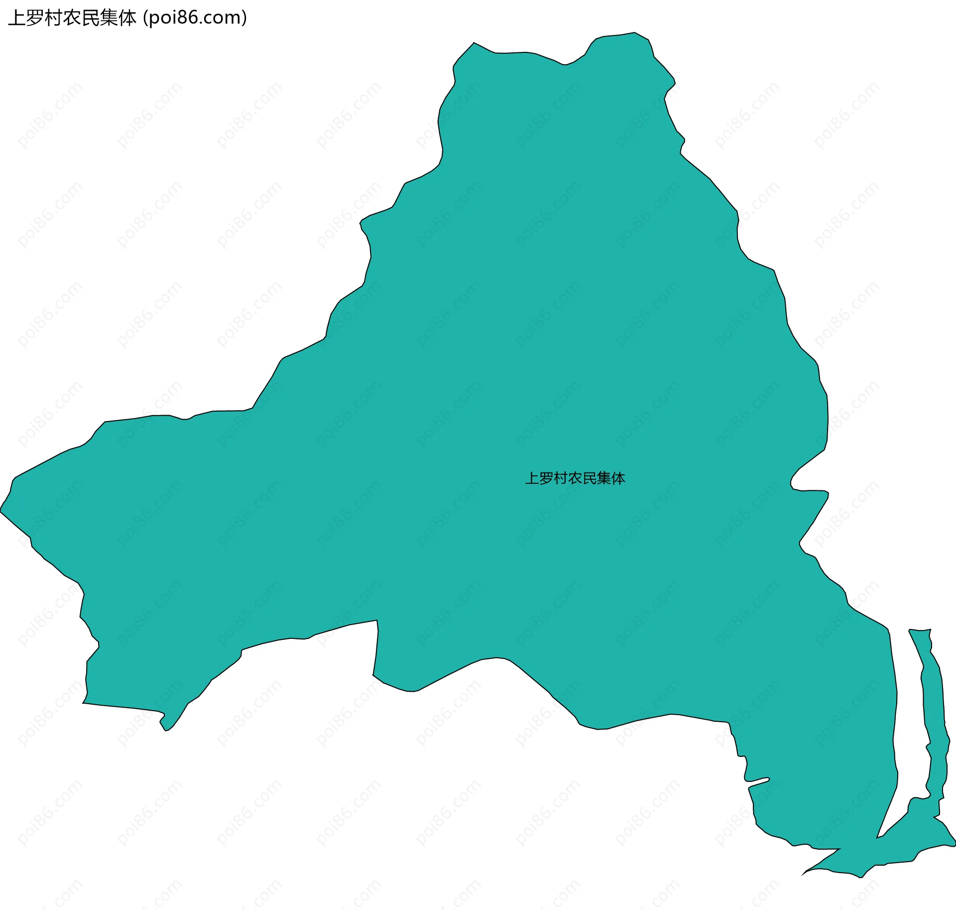 上罗村农民集体边界地图