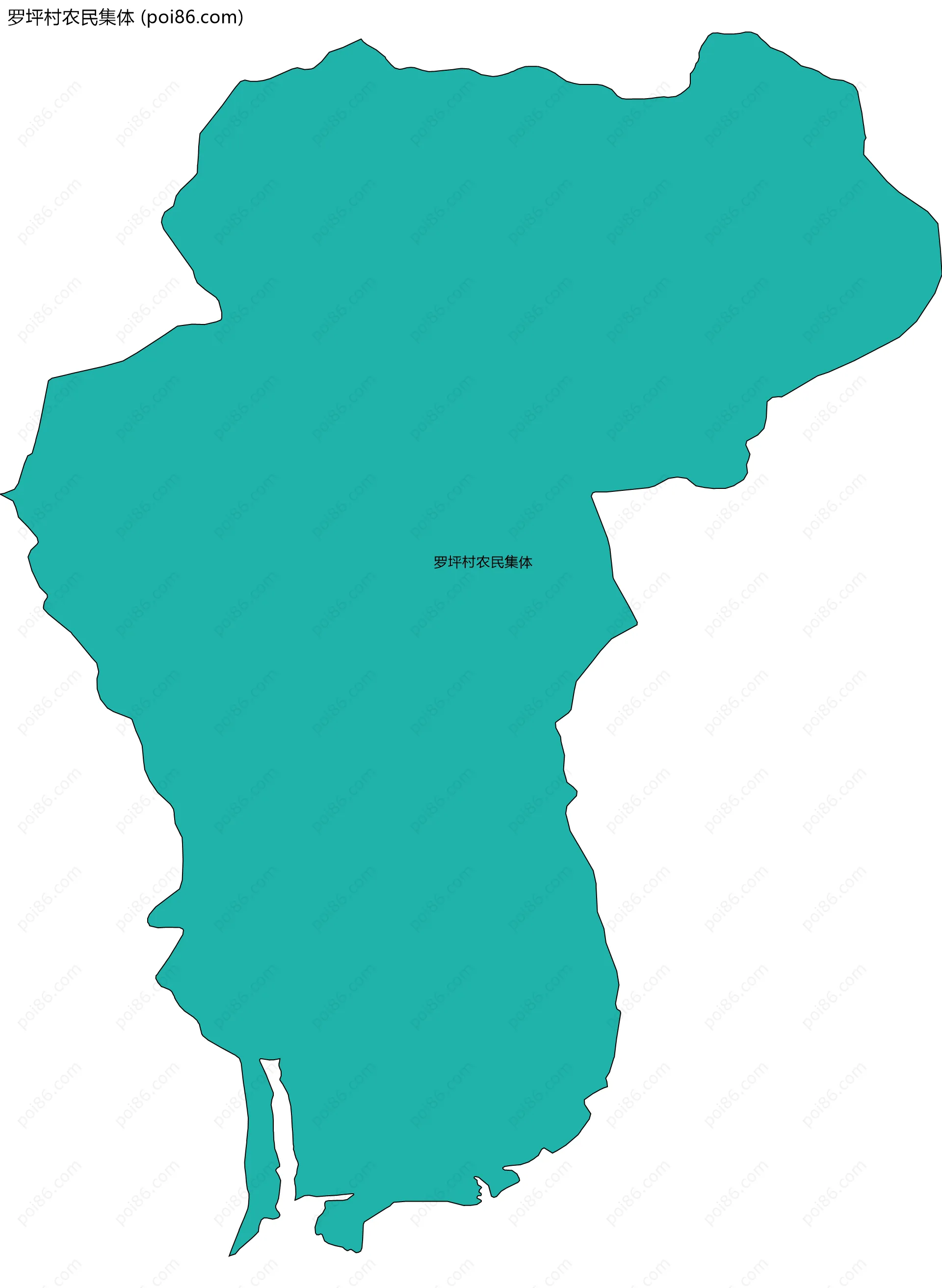 罗坪村农民集体边界地图