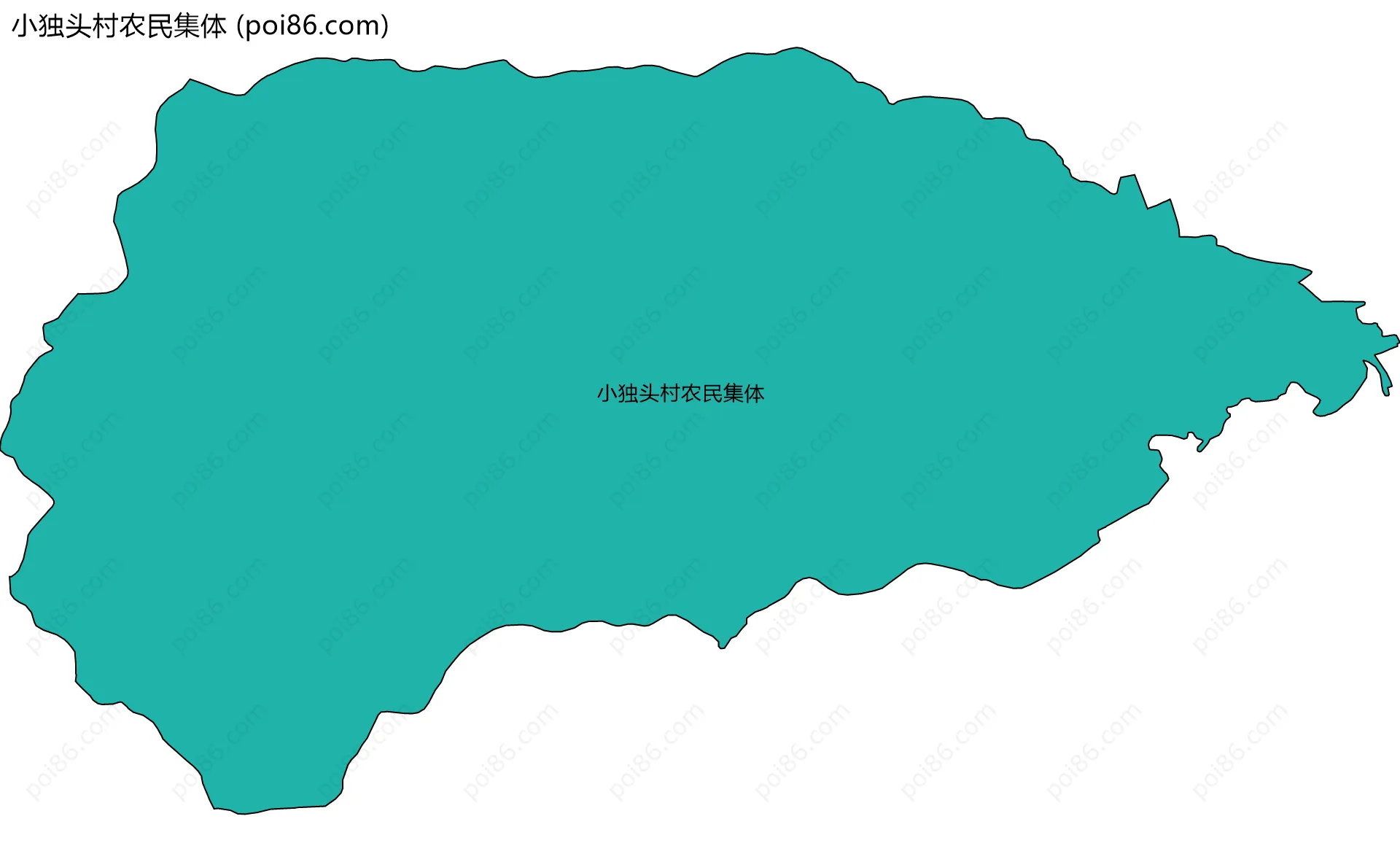 小独头村农民集体边界地图