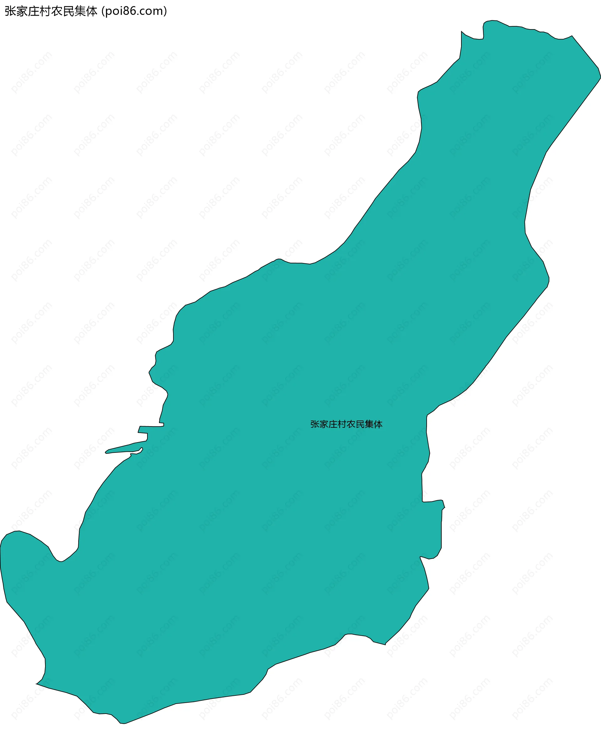 张家庄村农民集体边界地图