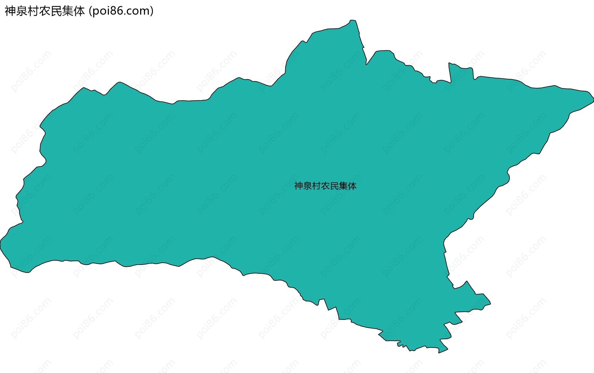 神泉村农民集体边界地图