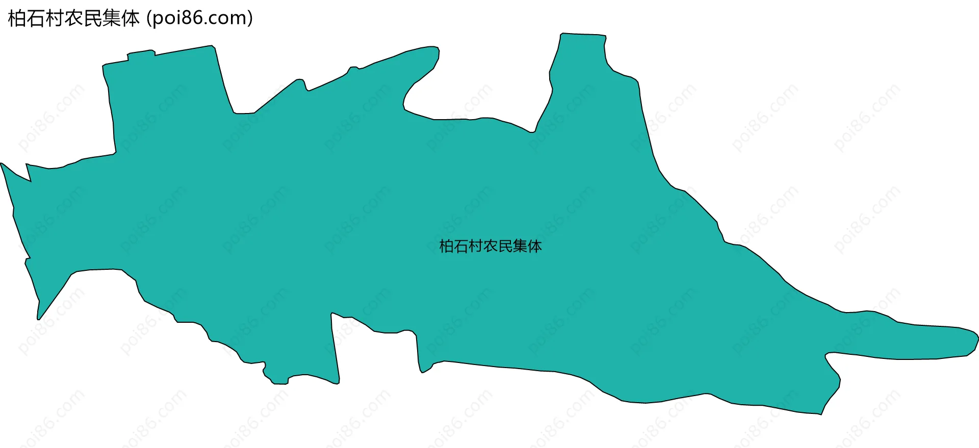 柏石村农民集体边界地图