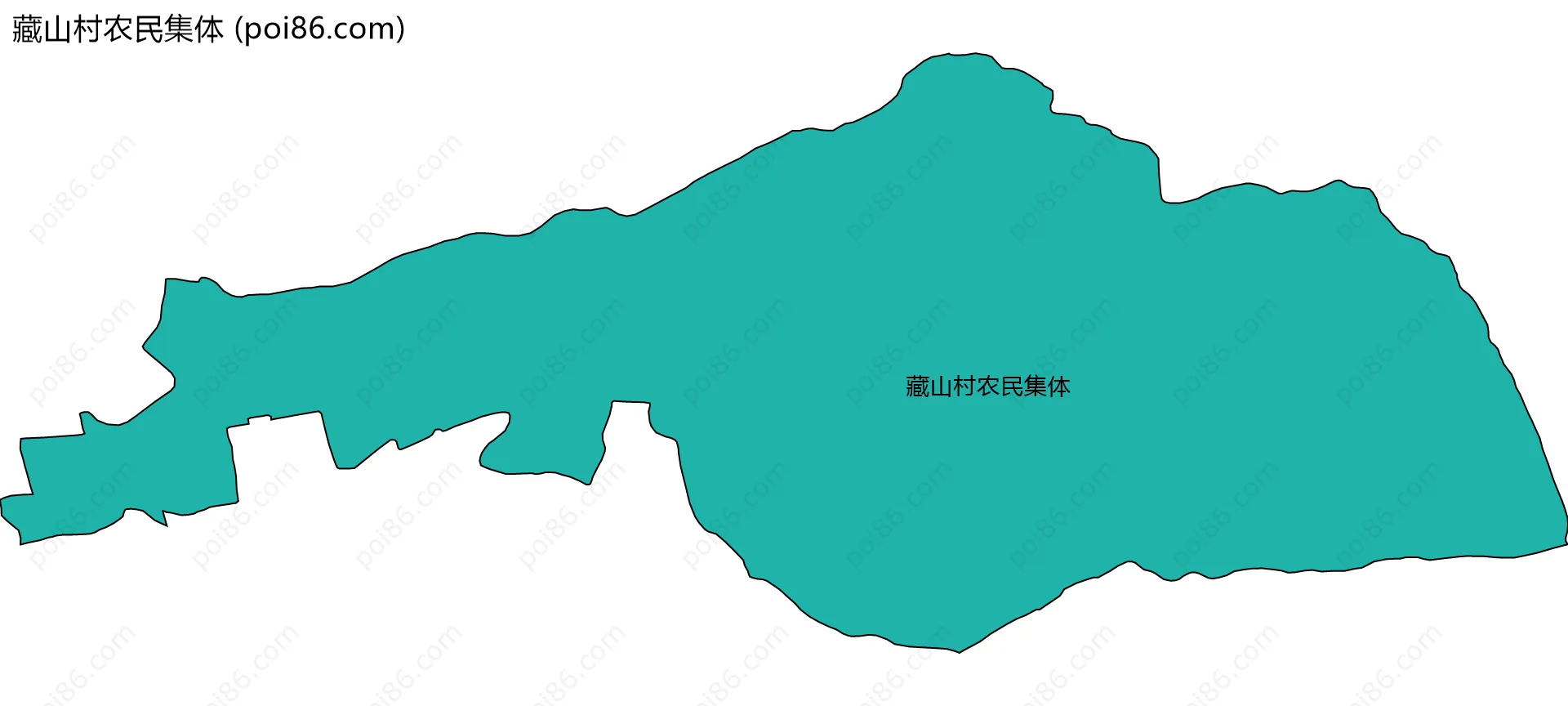 藏山村农民集体边界地图