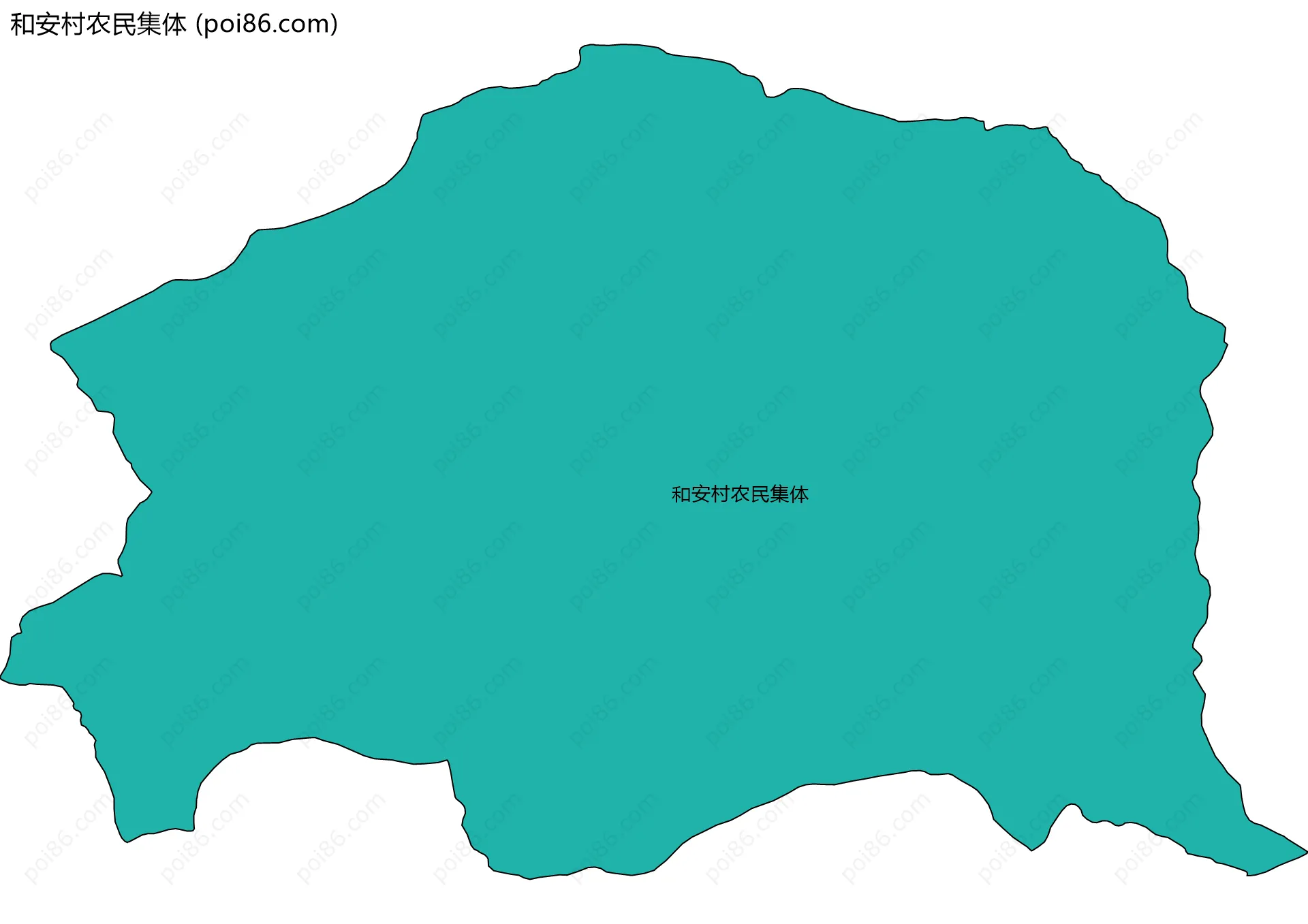 和安村农民集体边界地图