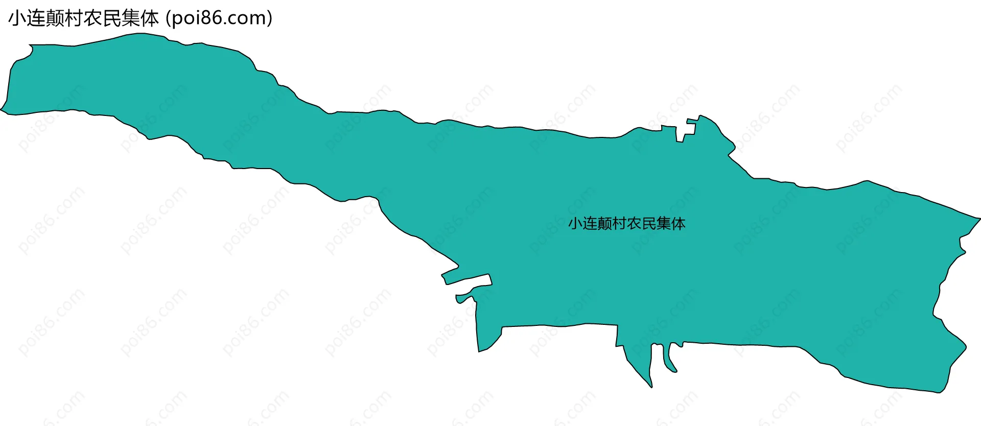 小连颠村农民集体边界地图