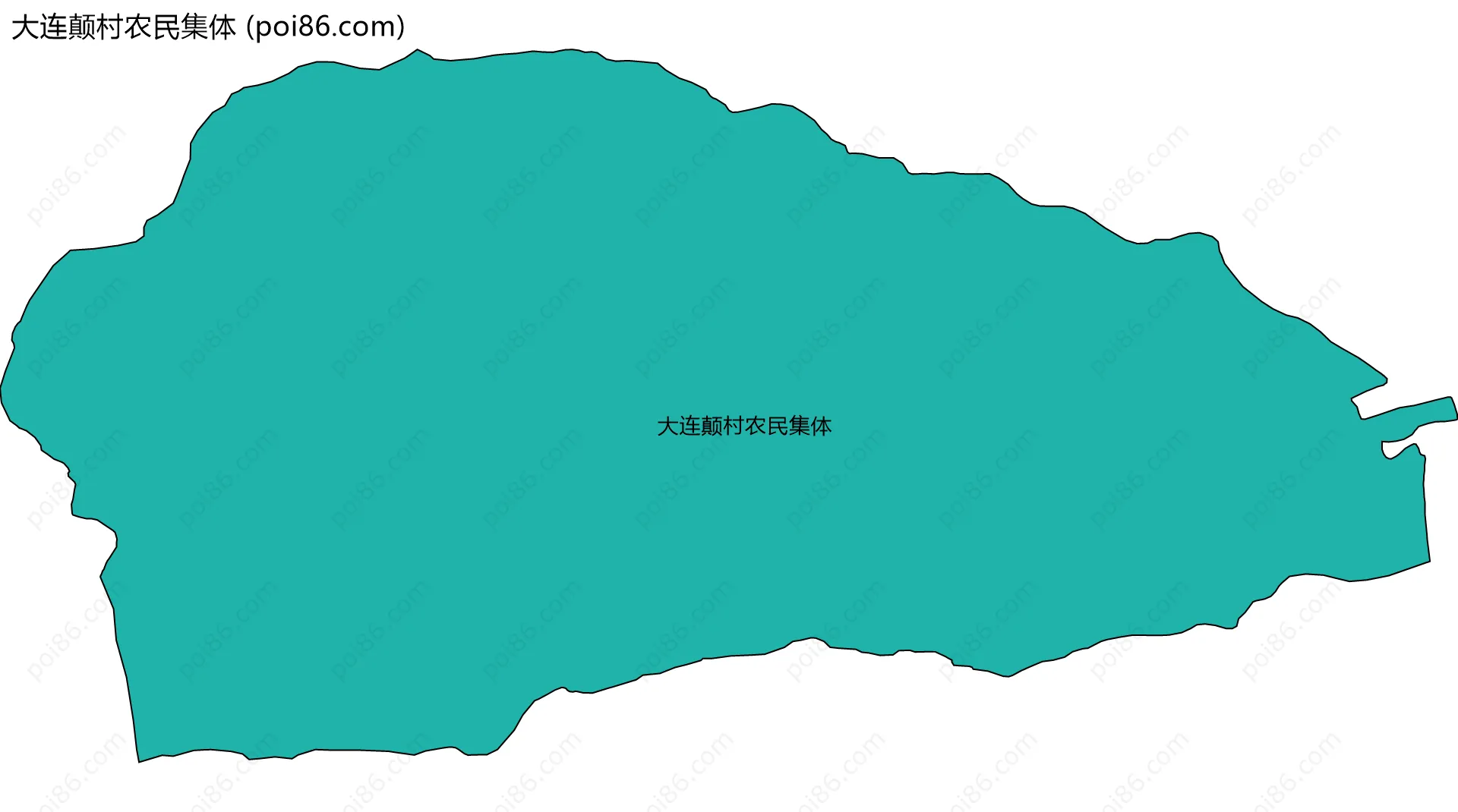 大连颠村农民集体边界地图