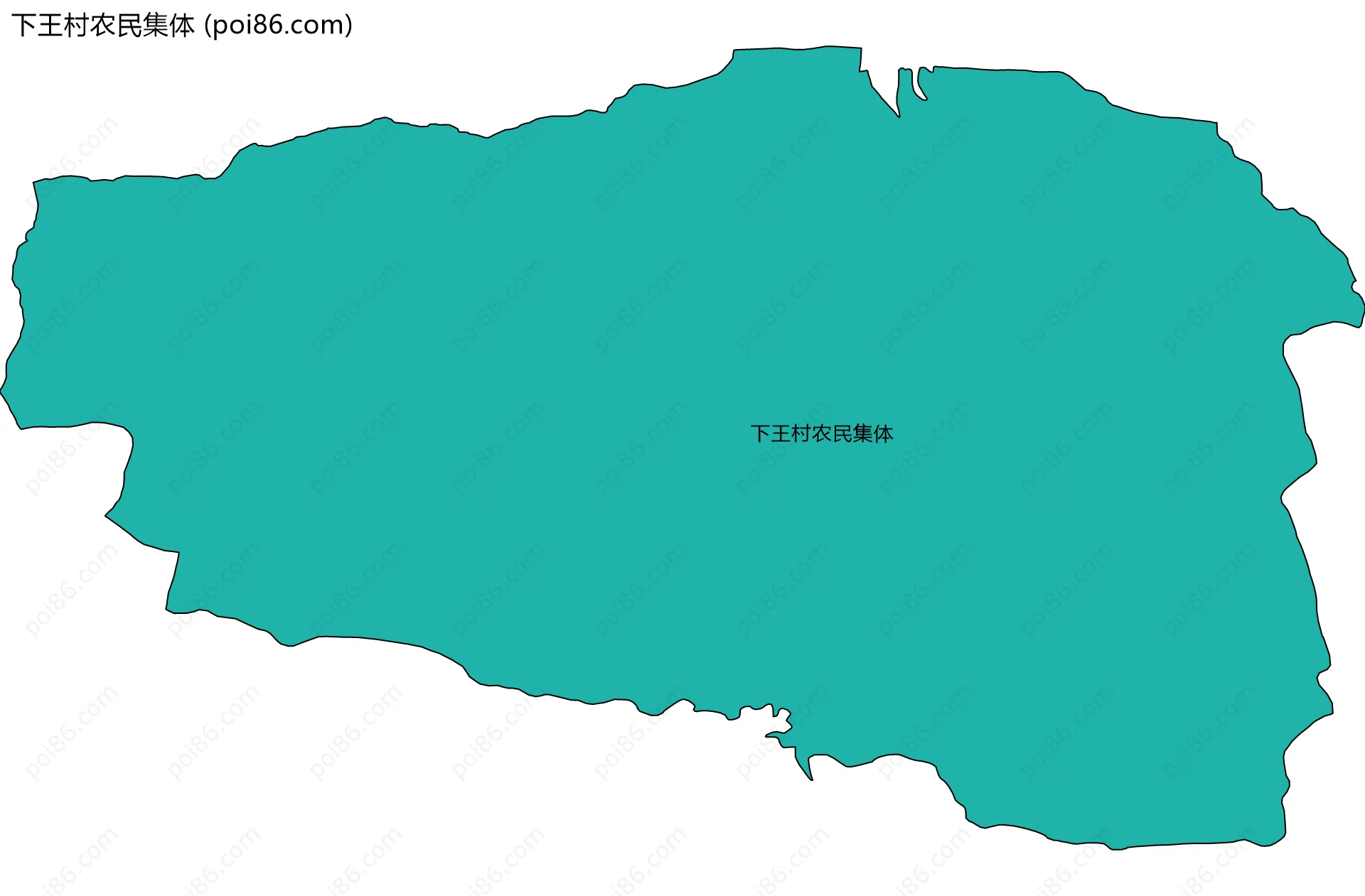 下王村农民集体边界地图