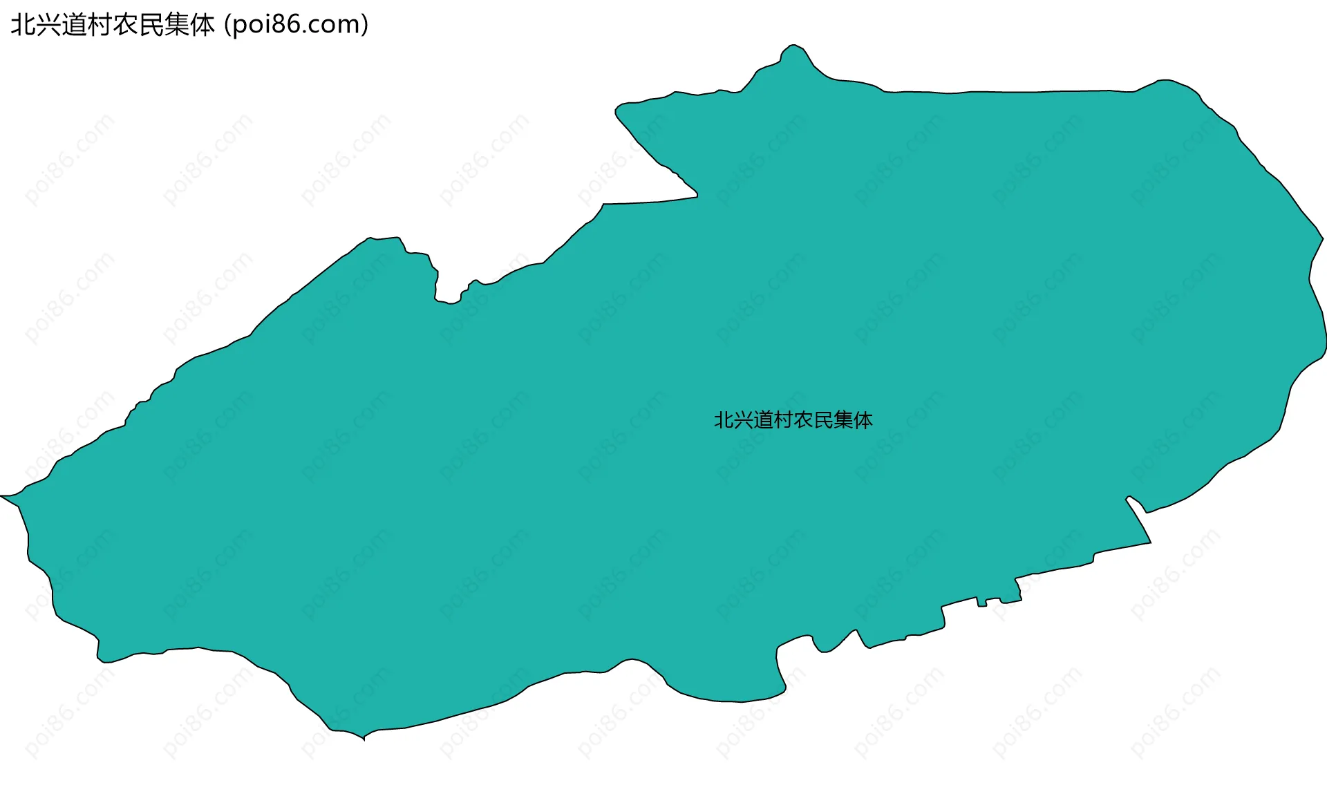 北兴道村农民集体边界地图