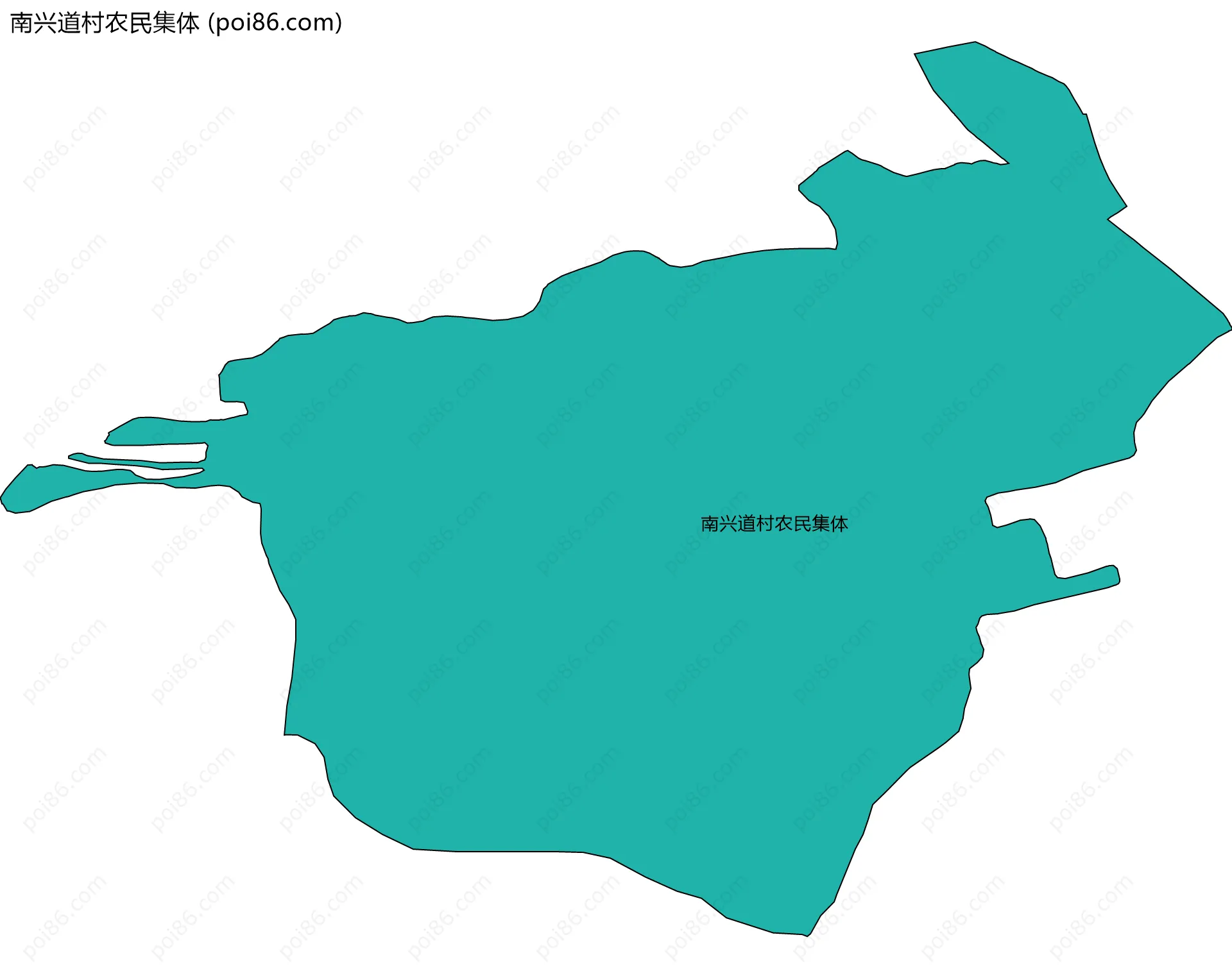 南兴道村农民集体边界地图